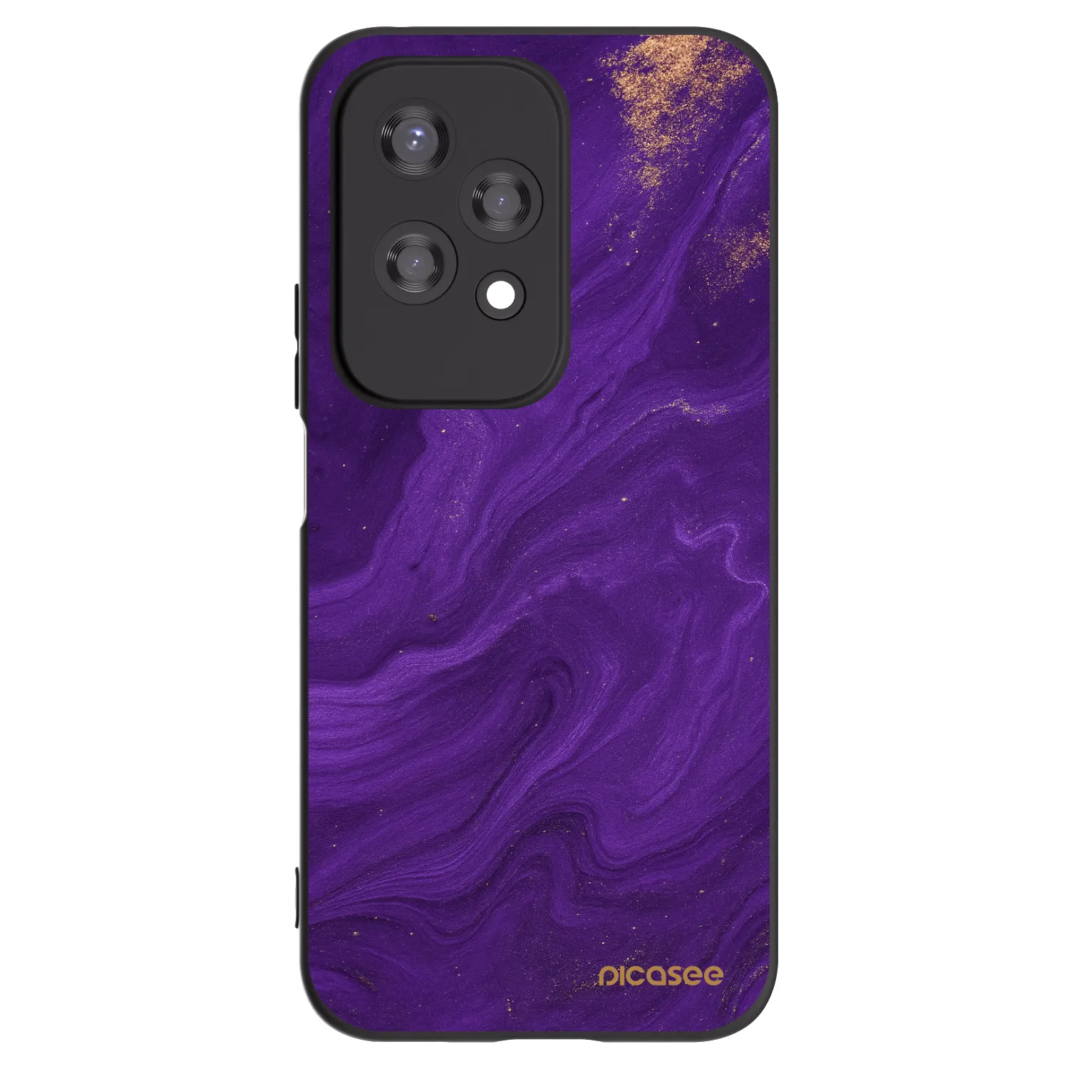 Picasee Μαύρη θήκη σιλικόνης για Honor 200 Lite - Purple