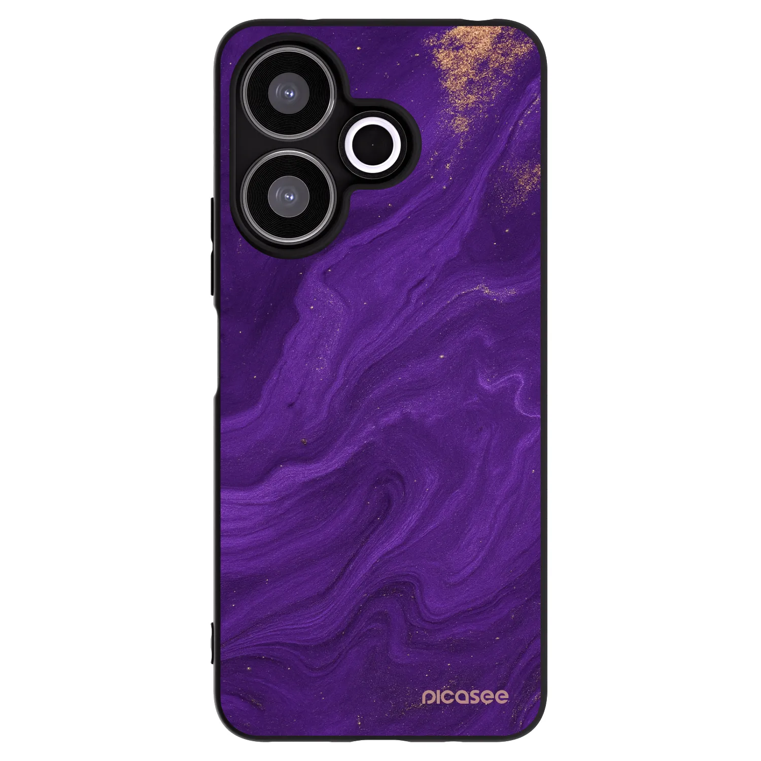 Picasee Μαύρη θήκη σιλικόνης για Xiaomi Redmi 13 4G - Purple