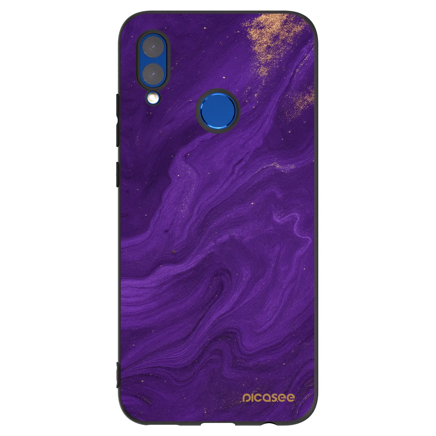 Picasee Μαύρη θήκη σιλικόνης για Huawei P Smart 2019 - Purple