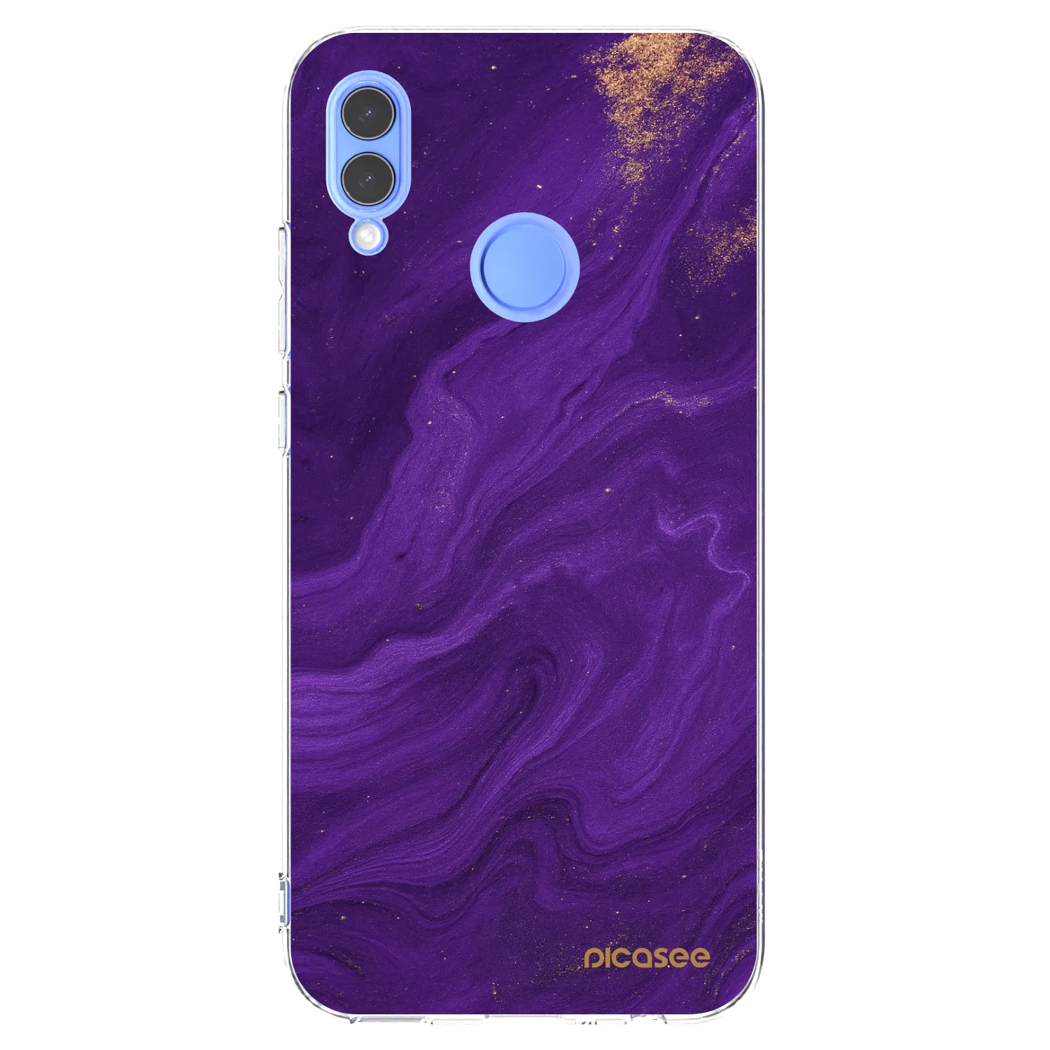 Picasee διαφανής θήκη σιλικόνης Huawei P Smart 2019 - Purple