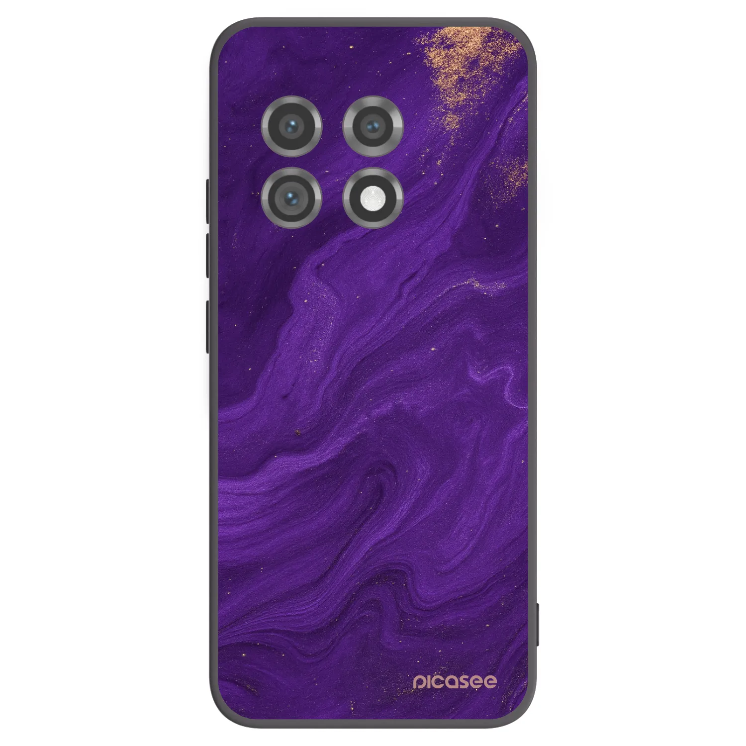 Picasee Μαύρη θήκη σιλικόνης για OnePlus 11 5G - Purple