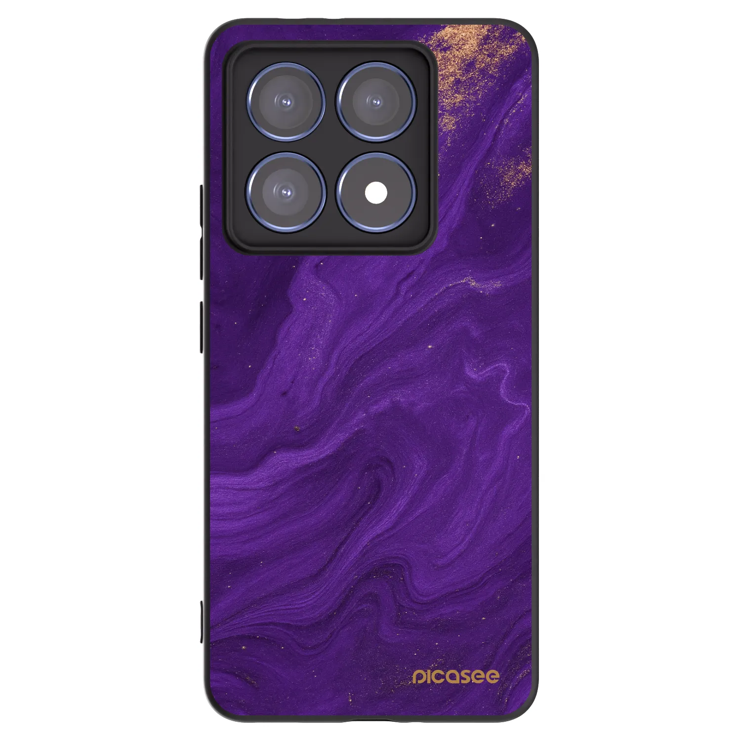 Picasee Μαύρη θήκη σιλικόνης για Xiaomi 14T Pro - Purple