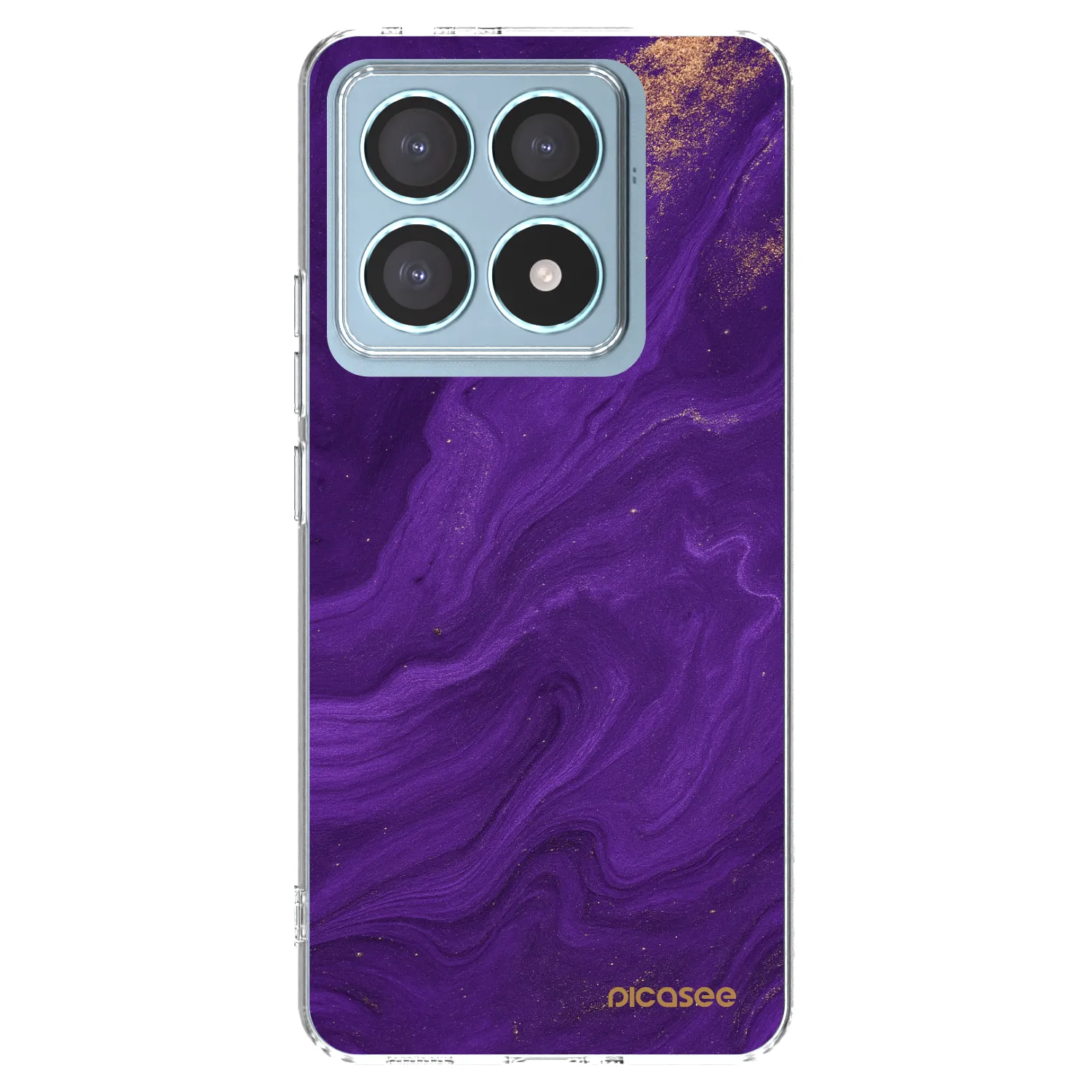 Picasee διαφανής θήκη σιλικόνης Xiaomi 14T Pro - Purple