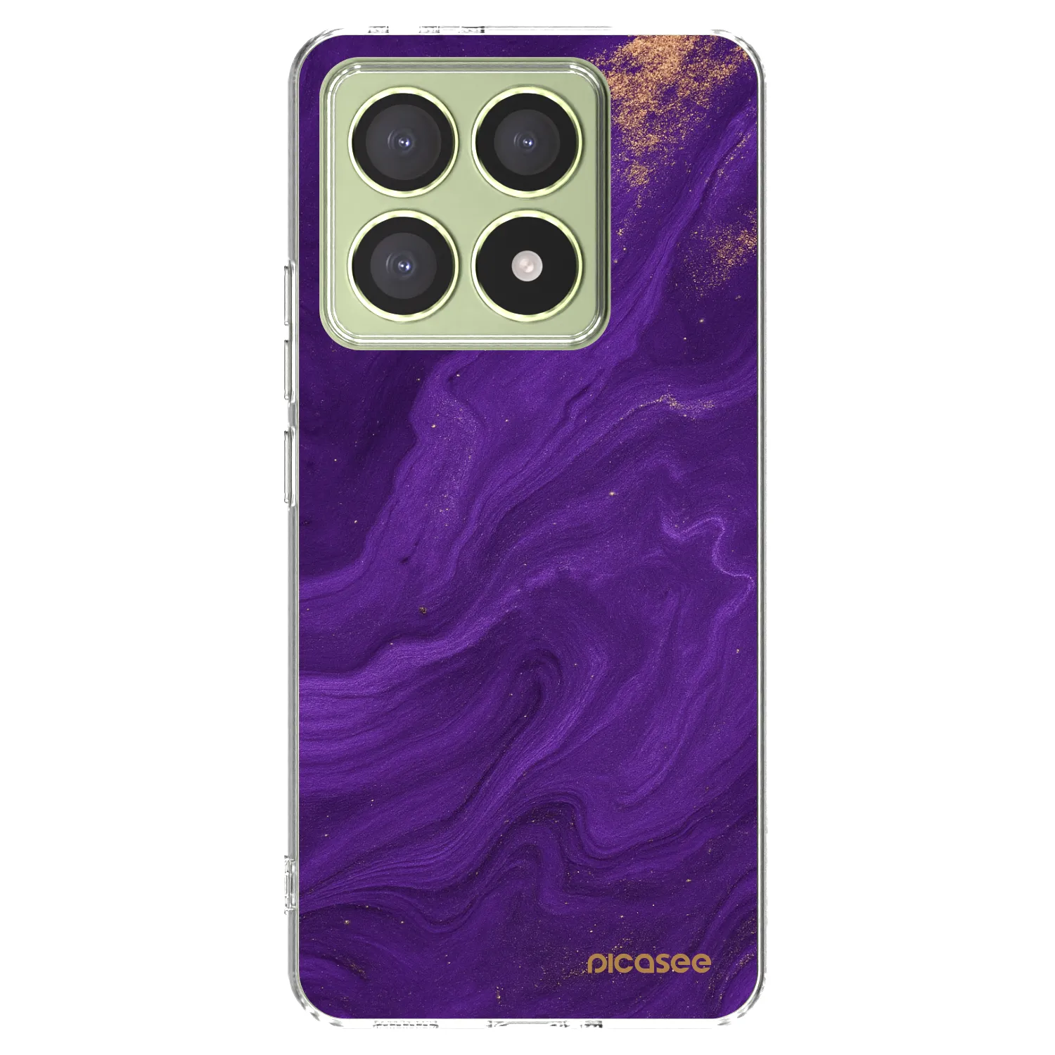 Picasee διαφανής θήκη σιλικόνης Xiaomi 14T - Purple