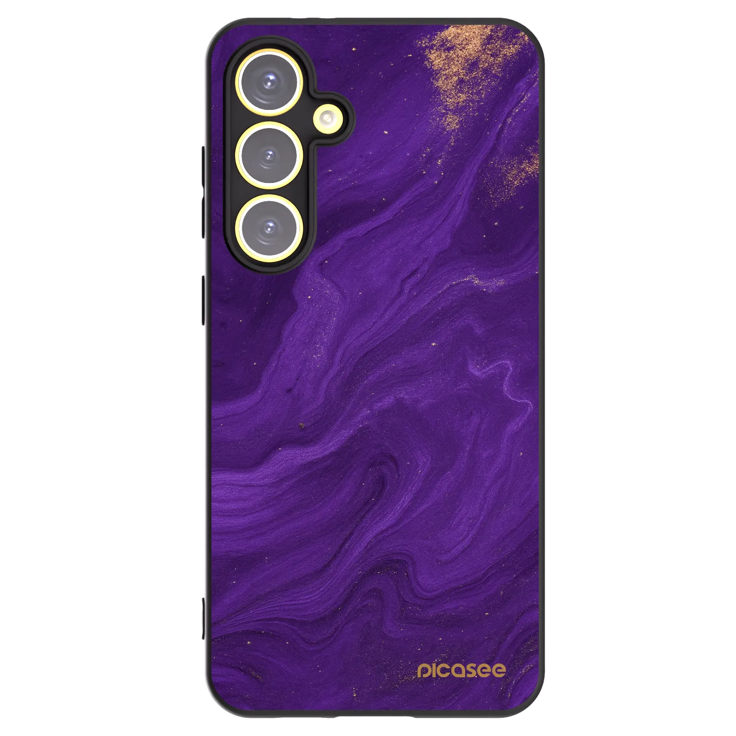 Picasee Μαύρη θήκη σιλικόνης για Samsung Galaxy S24 FE S721B - Purple