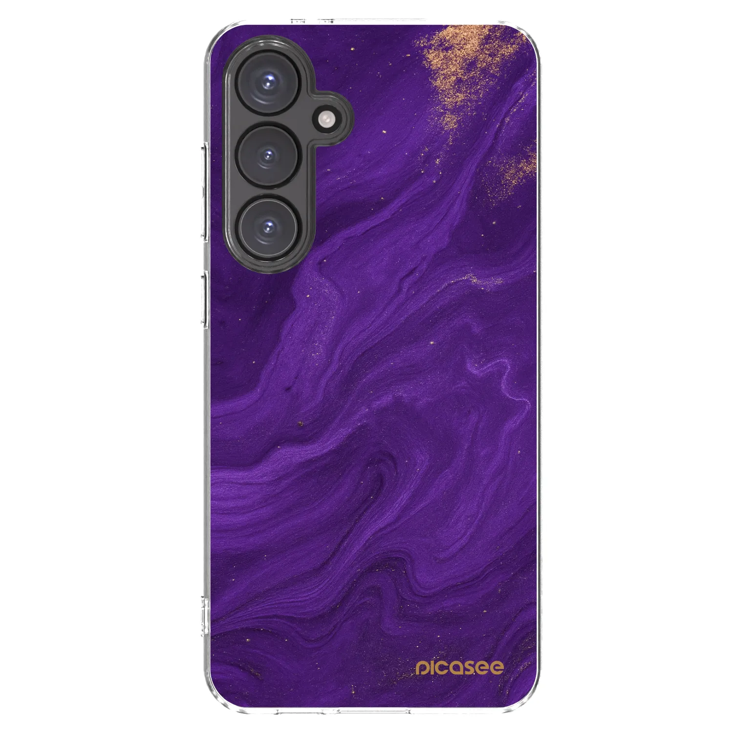 Picasee διαφανής θήκη σιλικόνης Samsung Galaxy S24 FE S721B - Purple