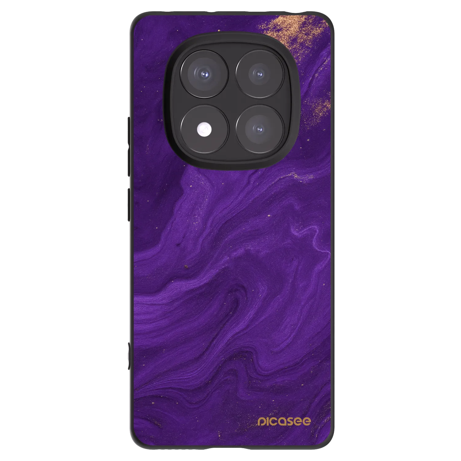 Picasee Μαύρη θήκη σιλικόνης για Xiaomi Redmi Note 14 Pro+ 5G - Purple