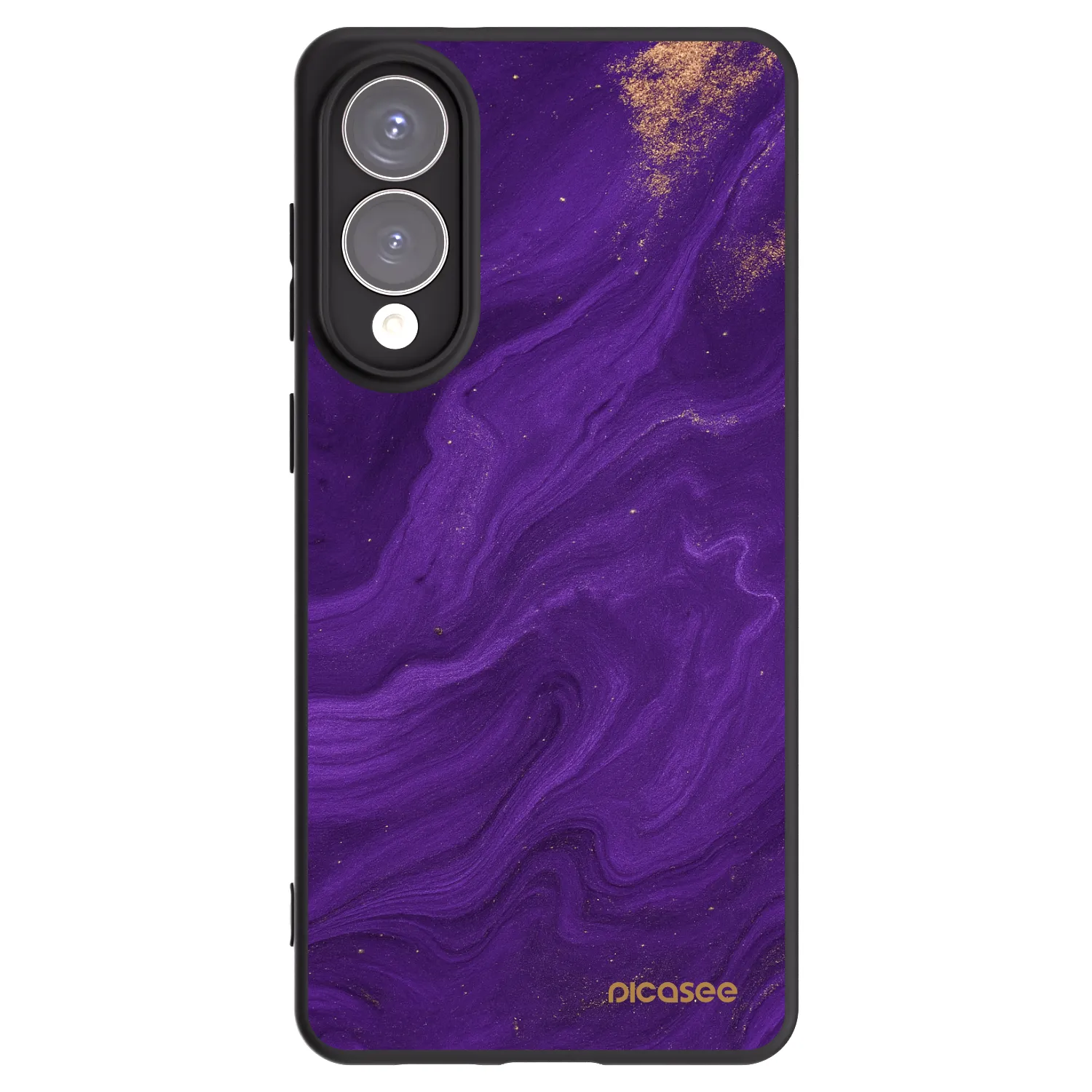 Picasee Μαύρη θήκη σιλικόνης για Samsung Galaxy S25 Edge 5G - Purple