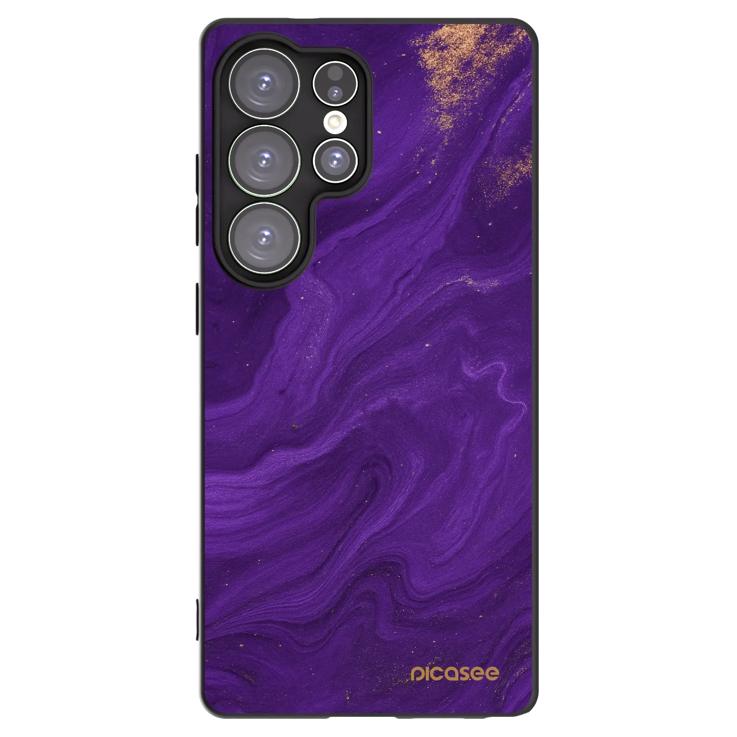 Picasee Μαύρη θήκη σιλικόνης για Samsung Galaxy S25 Ultra 5G - Purple