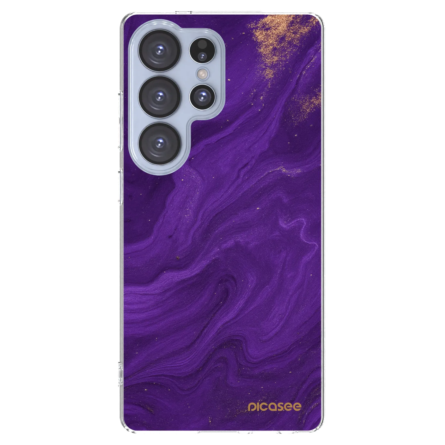 Picasee διαφανής θήκη σιλικόνης Samsung Galaxy S25 Ultra 5G - Purple
