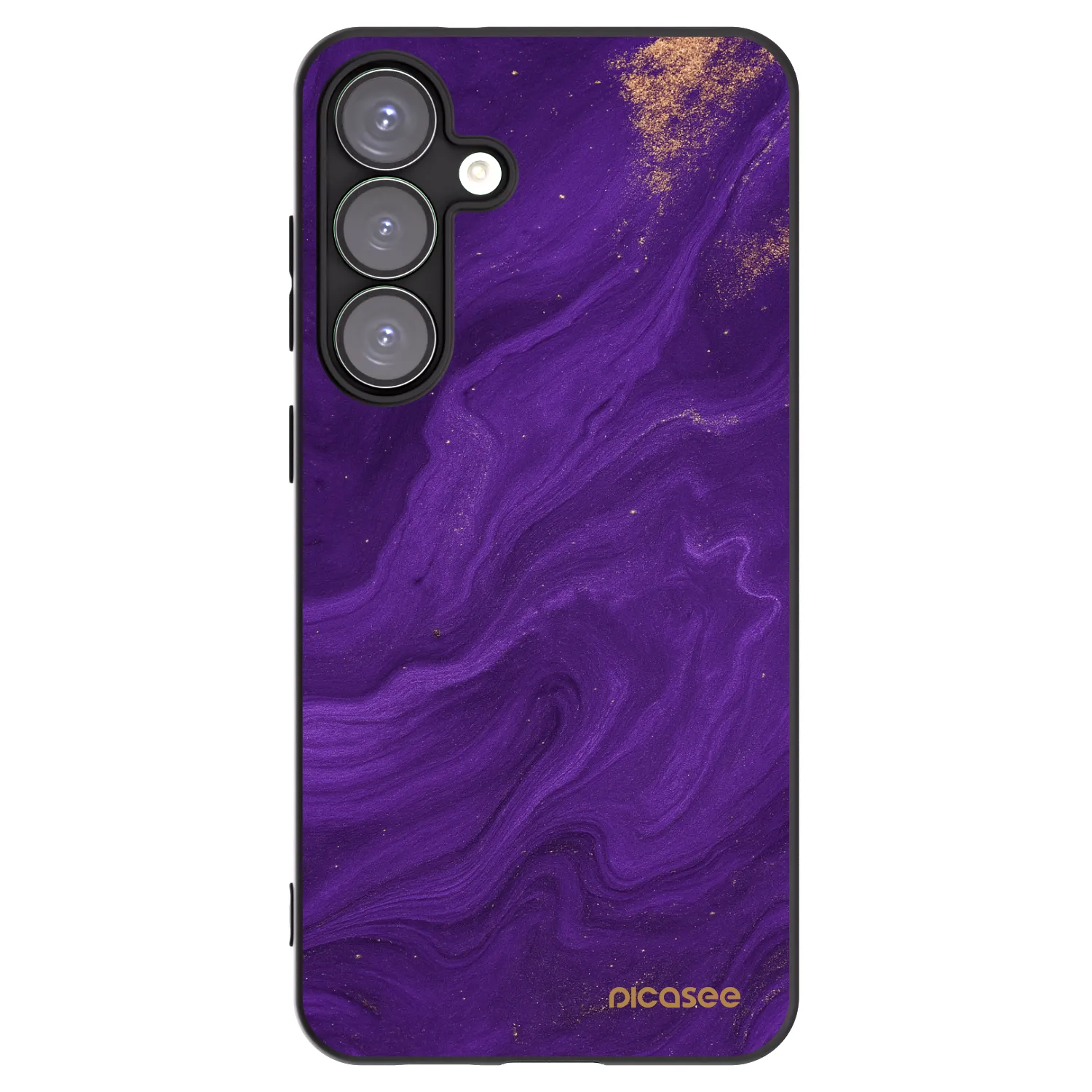 Picasee Μαύρη θήκη σιλικόνης για Samsung Galaxy S25+ 5G - Purple