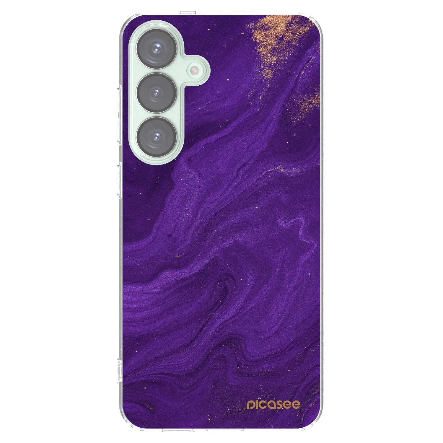 Picasee διαφανής θήκη σιλικόνης Samsung Galaxy S25+ 5G - Purple