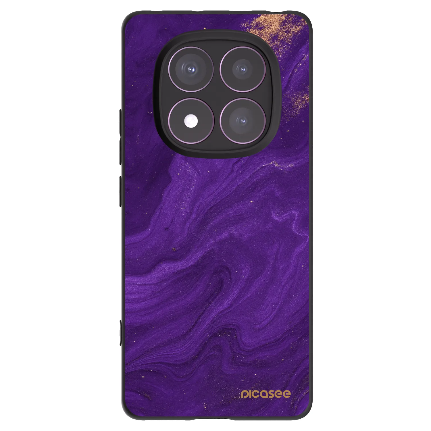 Picasee Μαύρη θήκη σιλικόνης για Xiaomi Redmi Note 14 Pro 4G - Purple