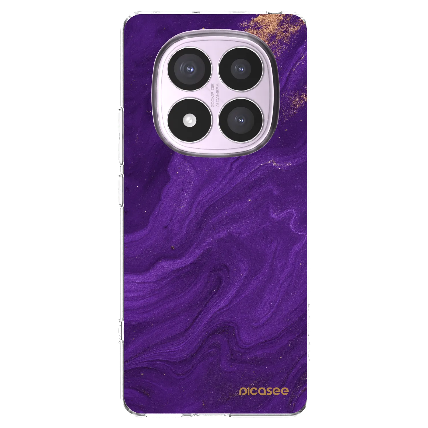Picasee διαφανής θήκη σιλικόνης Xiaomi Redmi Note 14 Pro 4G - Purple