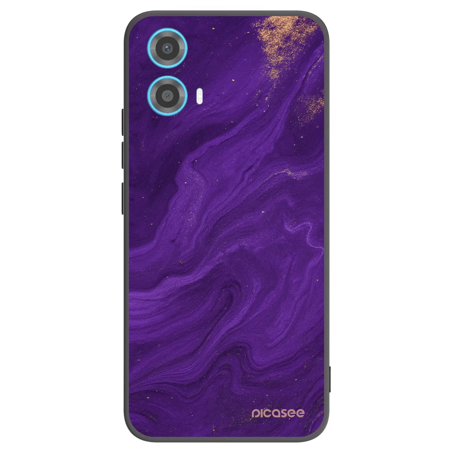 Picasee Μαύρη θήκη σιλικόνης για Motorola Moto G34 5G - Purple