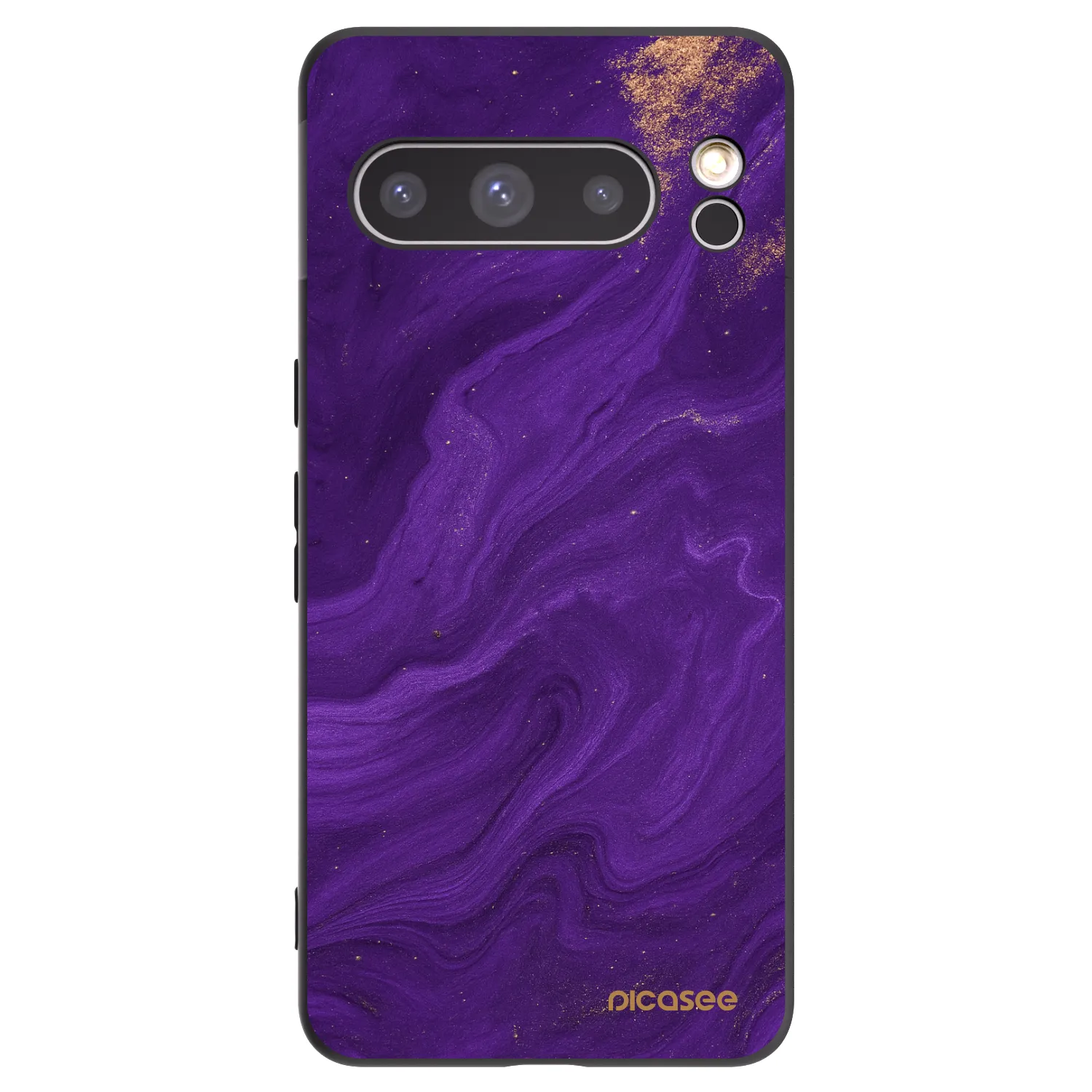 Picasee Μαύρη θήκη σιλικόνης για Google Pixel 8 Pro - Purple