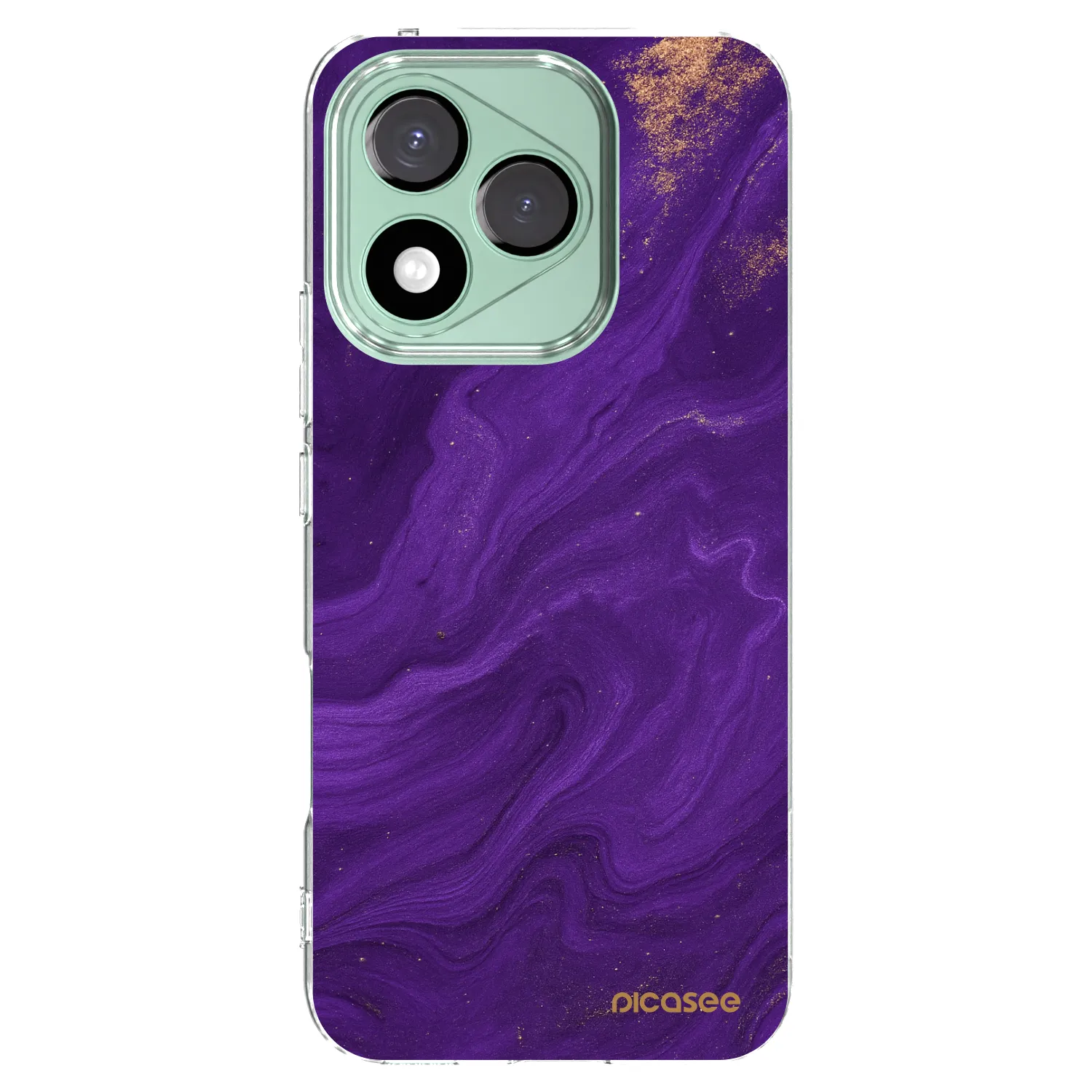 Picasee διαφανής θήκη σιλικόνης Honor 400 Lite 5G - Purple