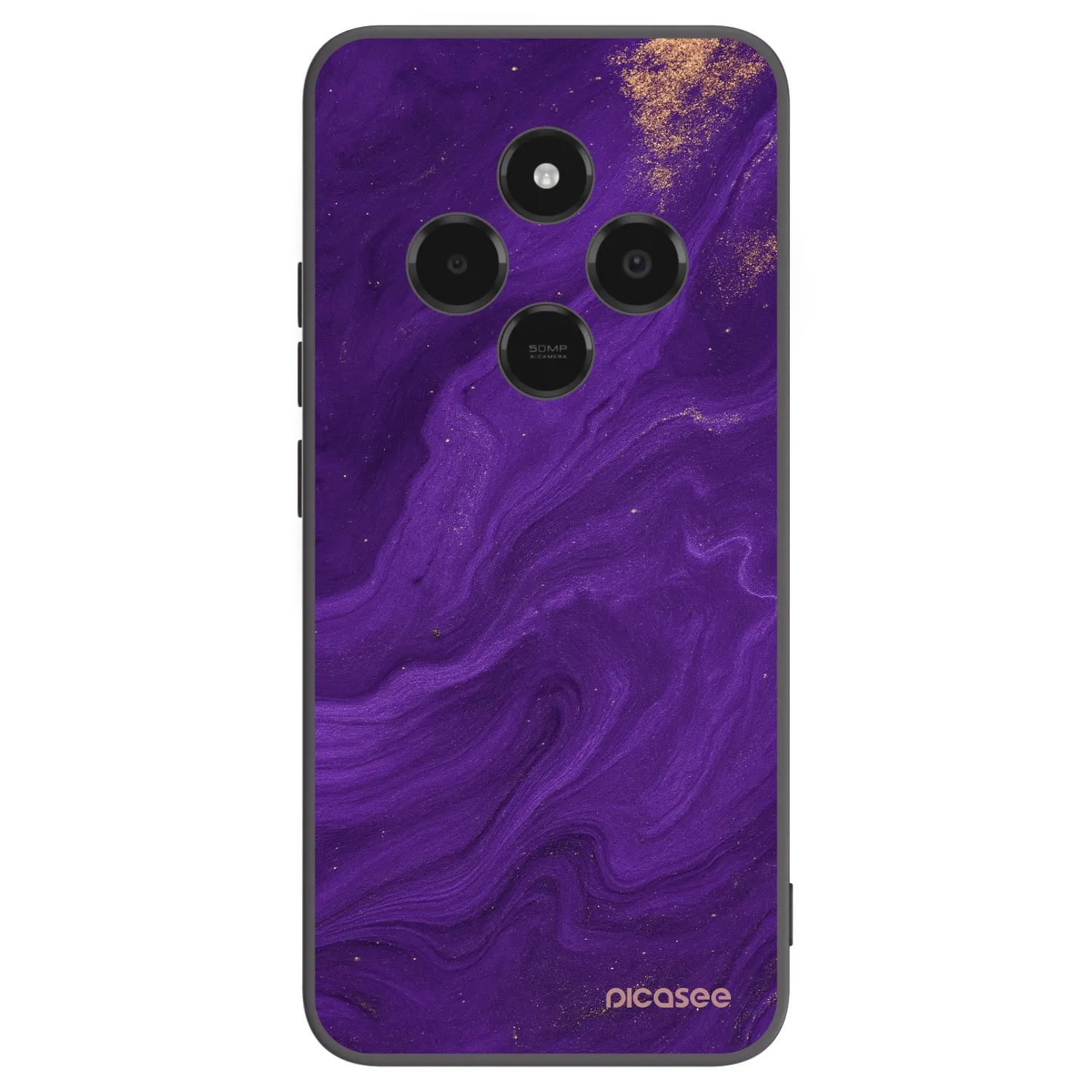 Picasee Μαύρη θήκη σιλικόνης για Xiaomi Poco C75 - Purple
