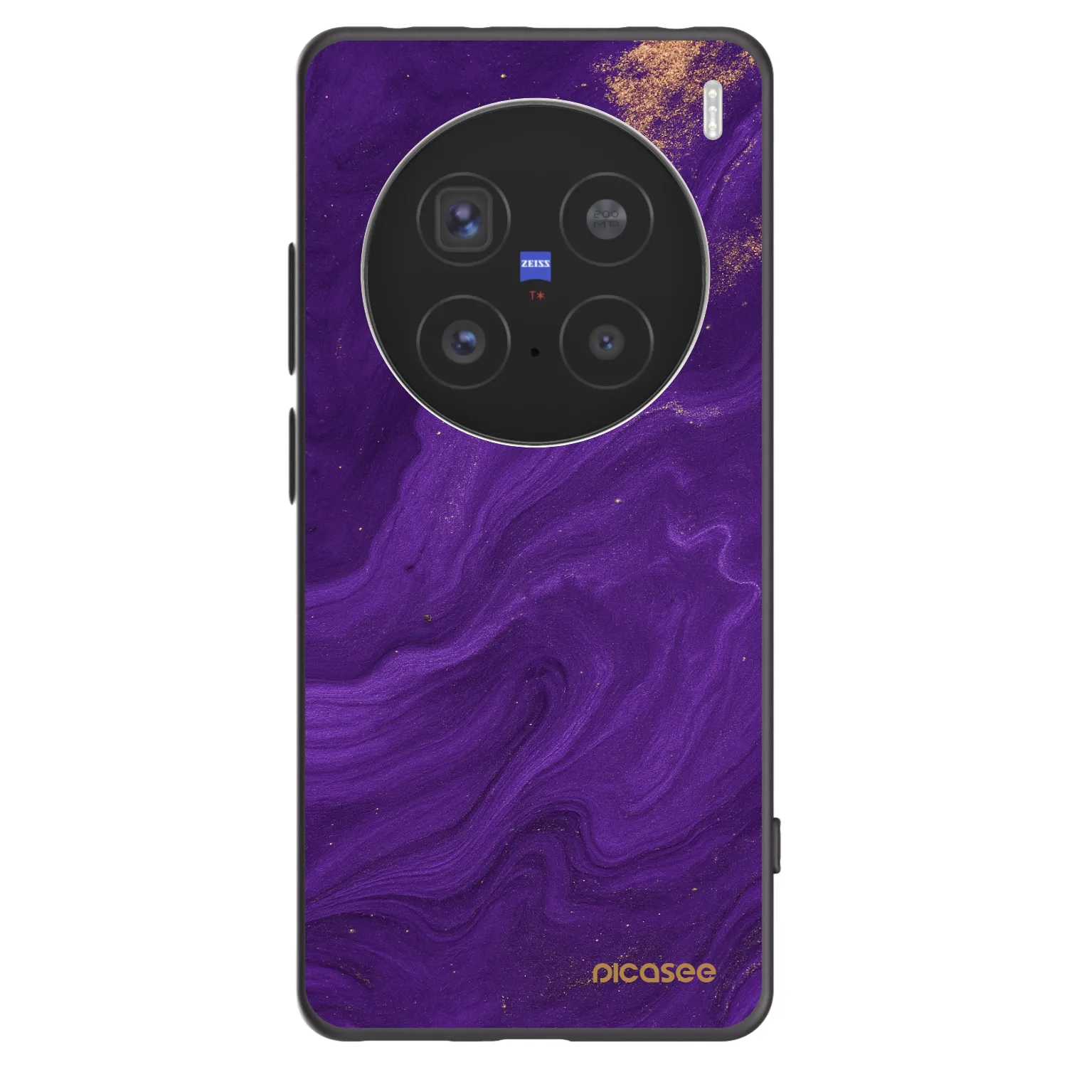 Picasee Μαύρη θήκη σιλικόνης για Vivo X200 Pro - Purple
