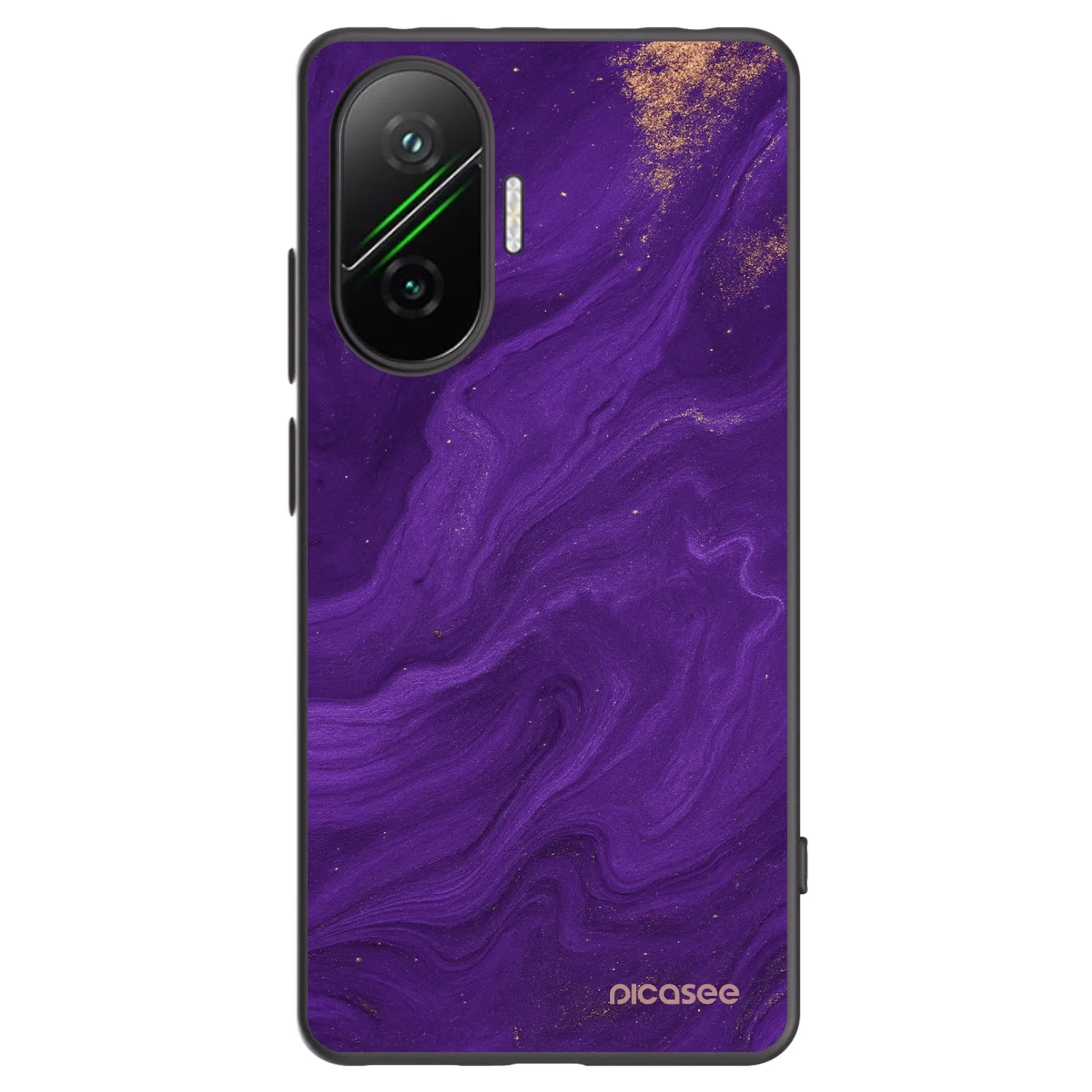 Picasee Μαύρη θήκη σιλικόνης για Xiaomi Poco F7 Pro 5G - Purple