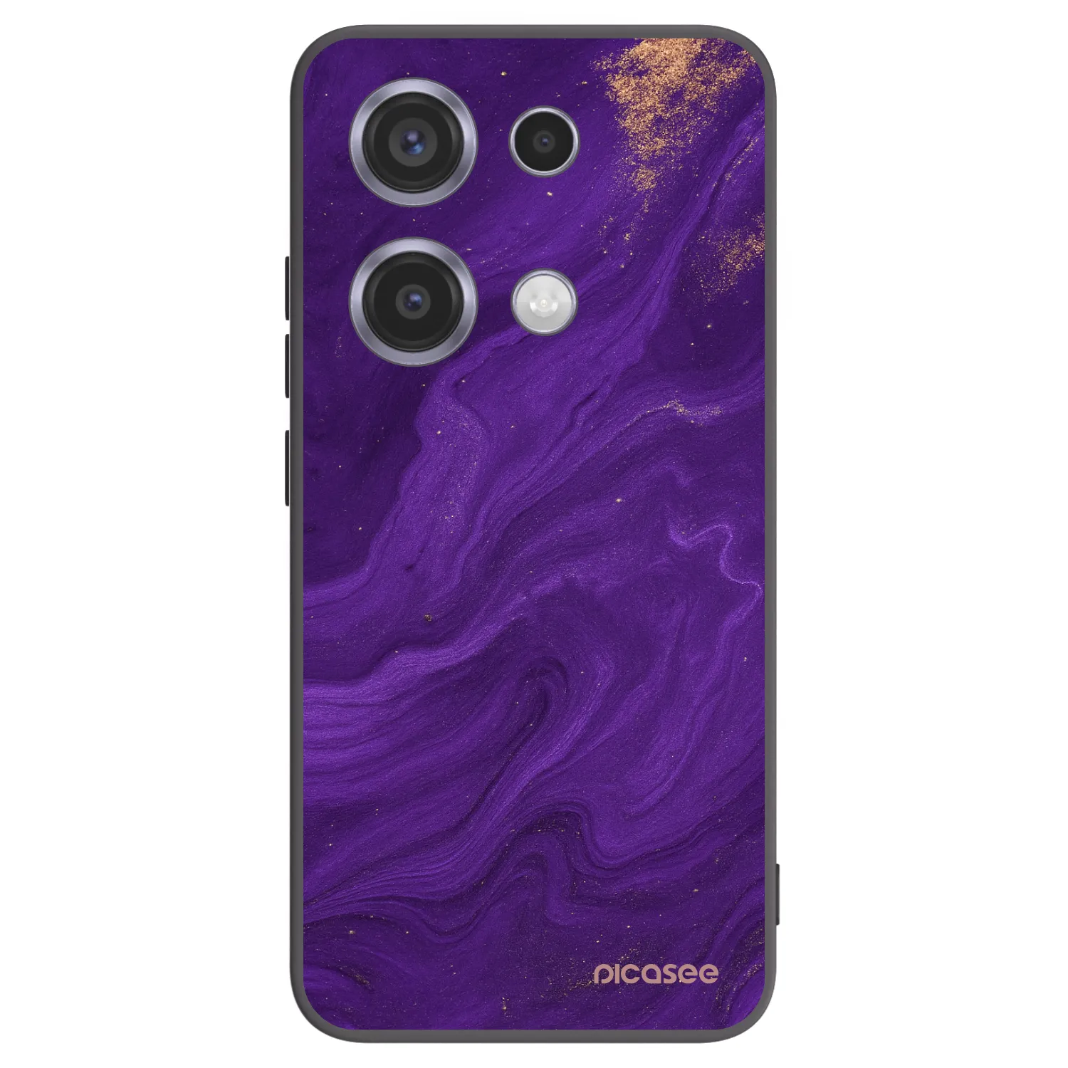 Picasee Μαύρη θήκη σιλικόνης για Xiaomi Redmi Note 14S - Purple