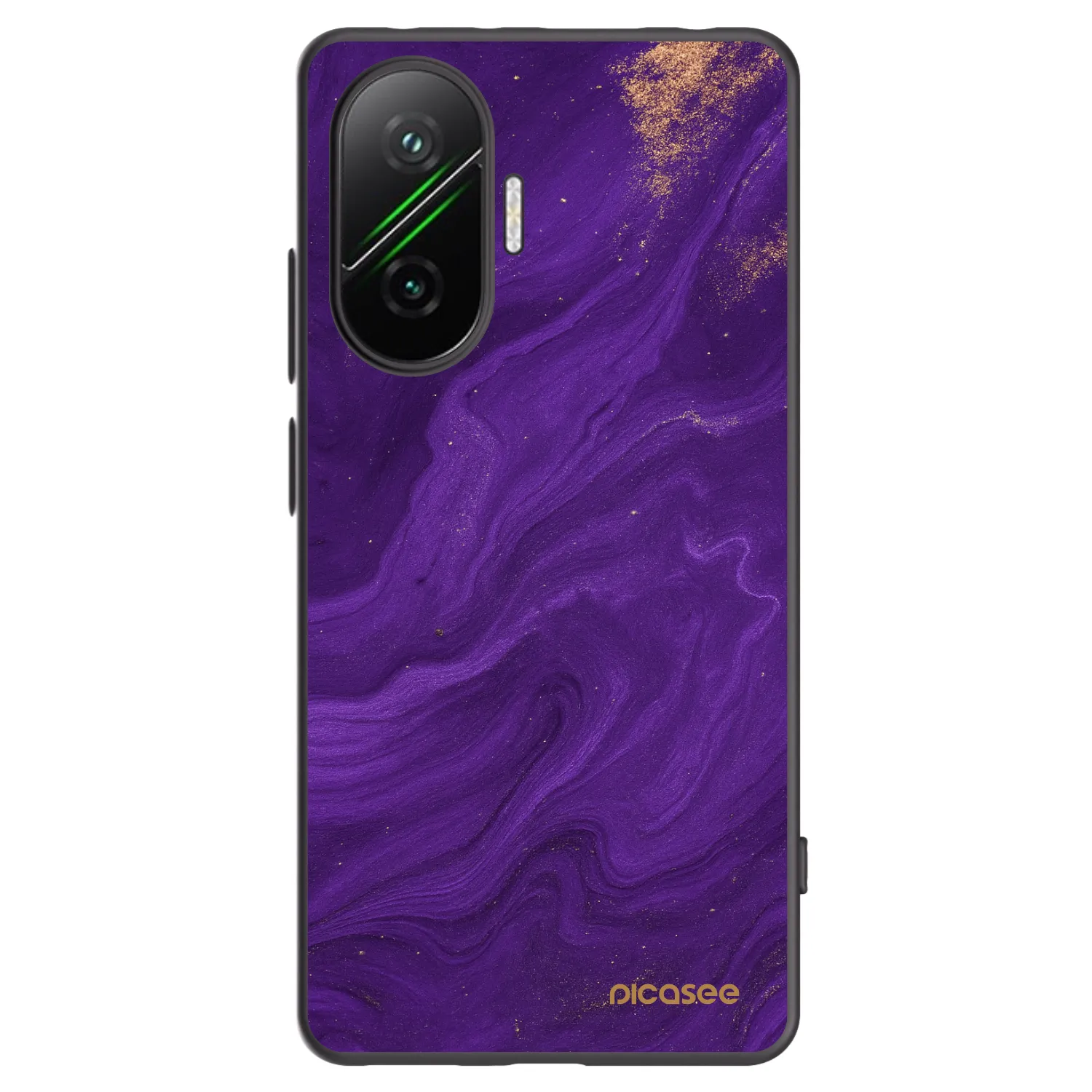 Picasee Μαύρη θήκη σιλικόνης για Xiaomi Poco F7 5G - Purple