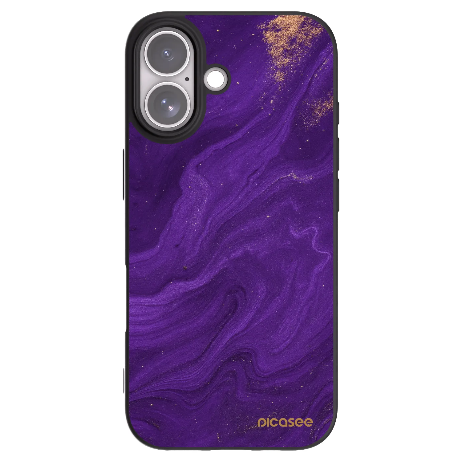 Picasee Μαύρη θήκη σιλικόνης για Apple iPhone 17 - Purple