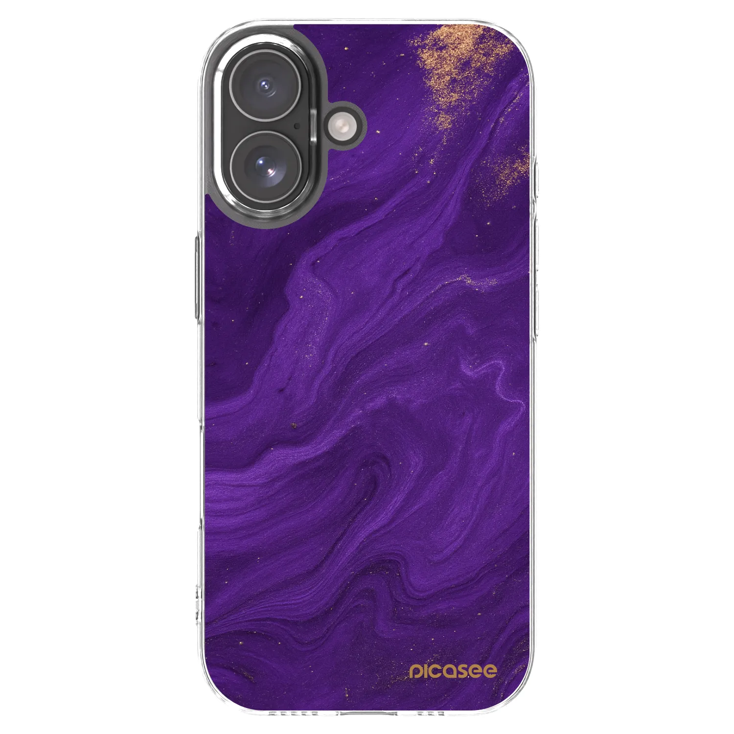 Picasee διαφανής θήκη σιλικόνης Apple iPhone 17 - Purple