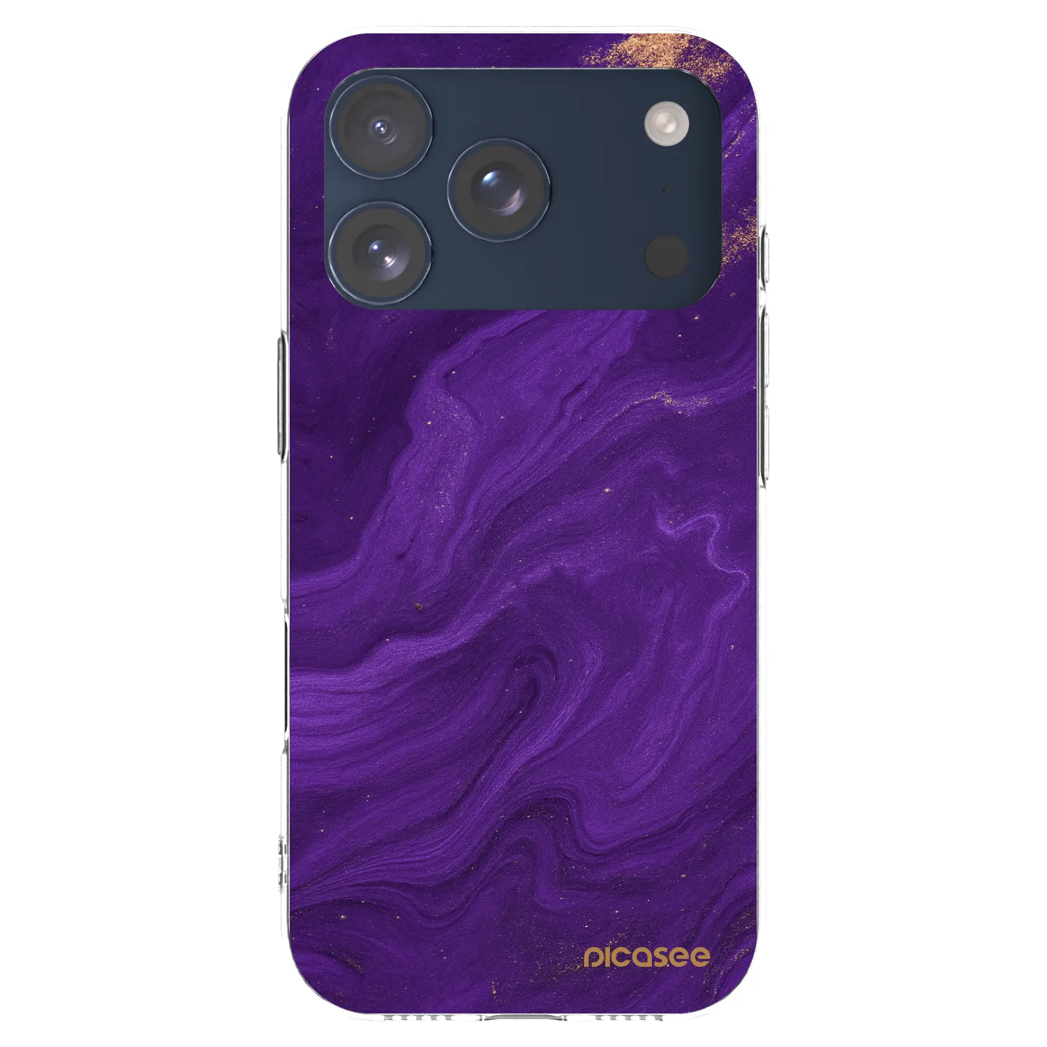 Picasee διαφανής θήκη σιλικόνης Apple iPhone 17 Pro - Purple