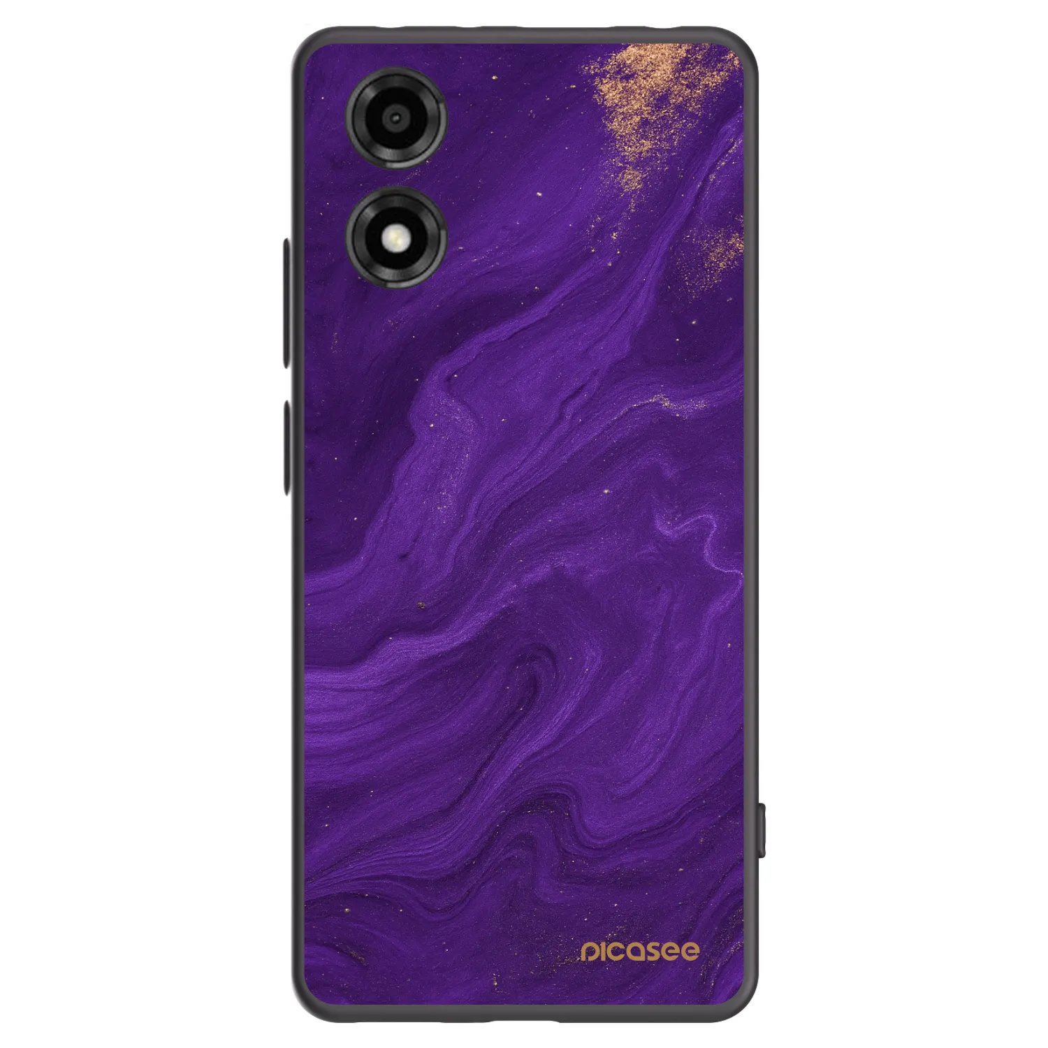 Picasee Μαύρη θήκη σιλικόνης για Motorola Moto E14 - Purple