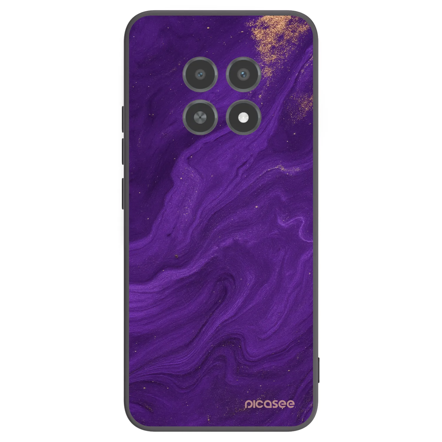 Picasee Μαύρη θήκη σιλικόνης για Realme 12X - Purple