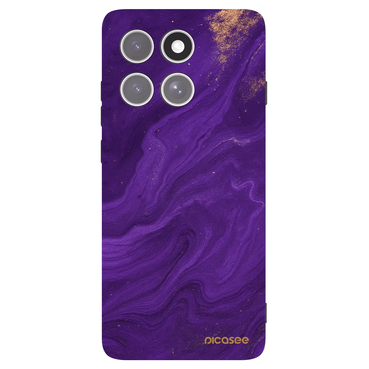 Picasee Μαύρη θήκη σιλικόνης για Motorola Edge 60 Pro - Purple