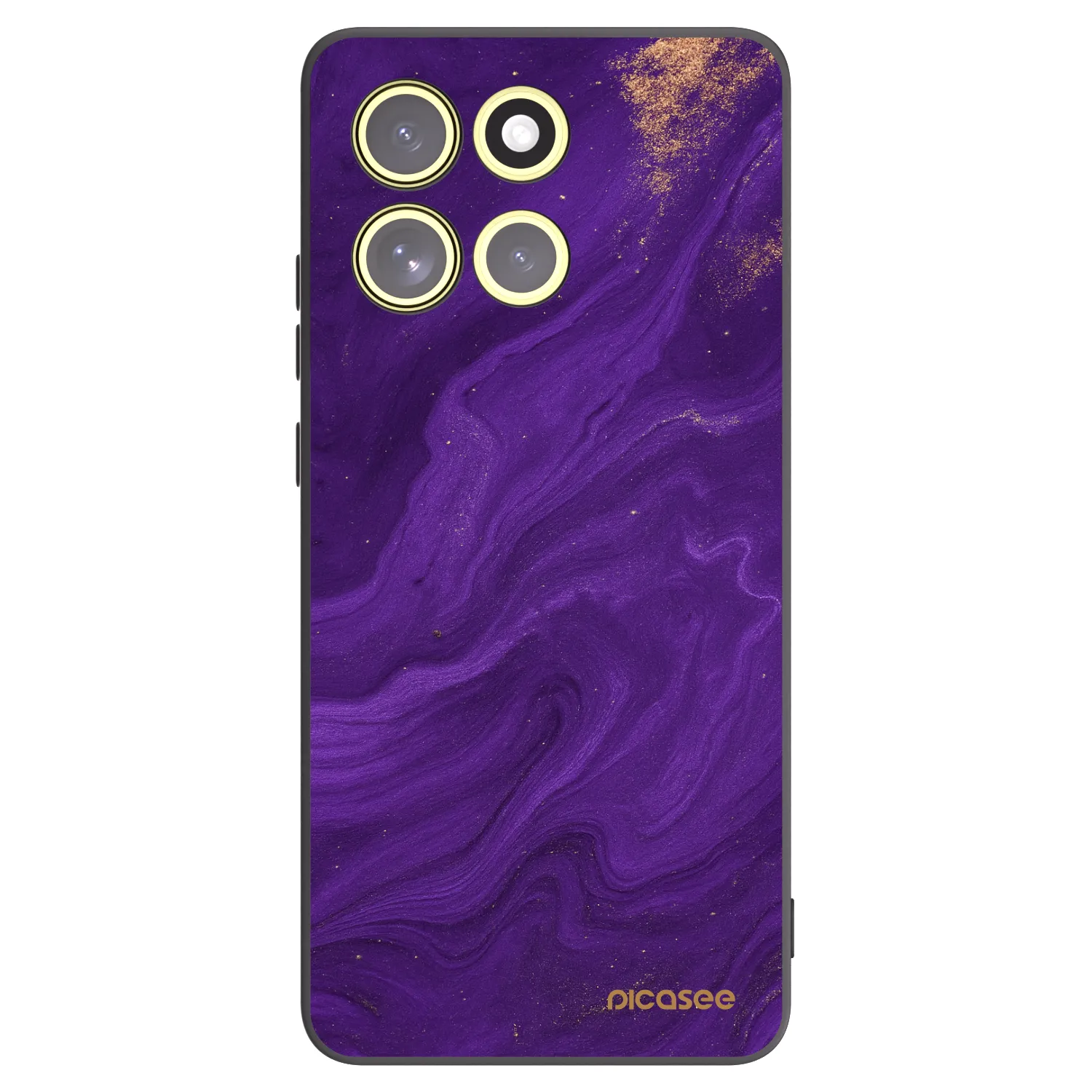 Picasee Μαύρη θήκη σιλικόνης για Motorola Moto G86 5G - Purple