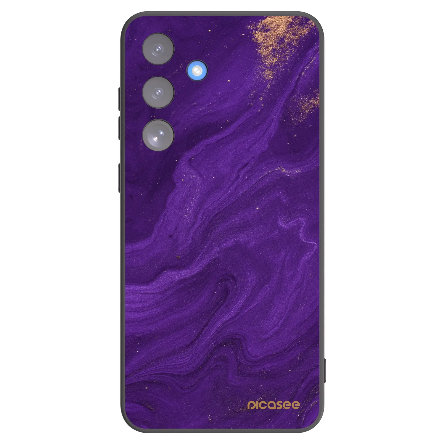Picasee Μαύρη θήκη σιλικόνης για Samsung Galaxy S25 FE 5G - Purple