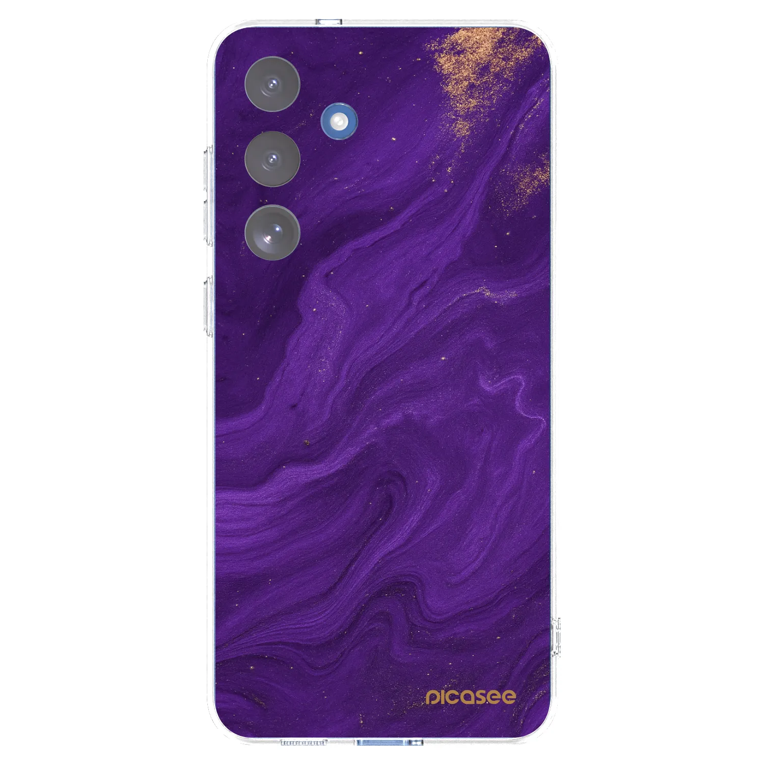Picasee διαφανής θήκη σιλικόνης Samsung Galaxy S25 FE 5G - Purple