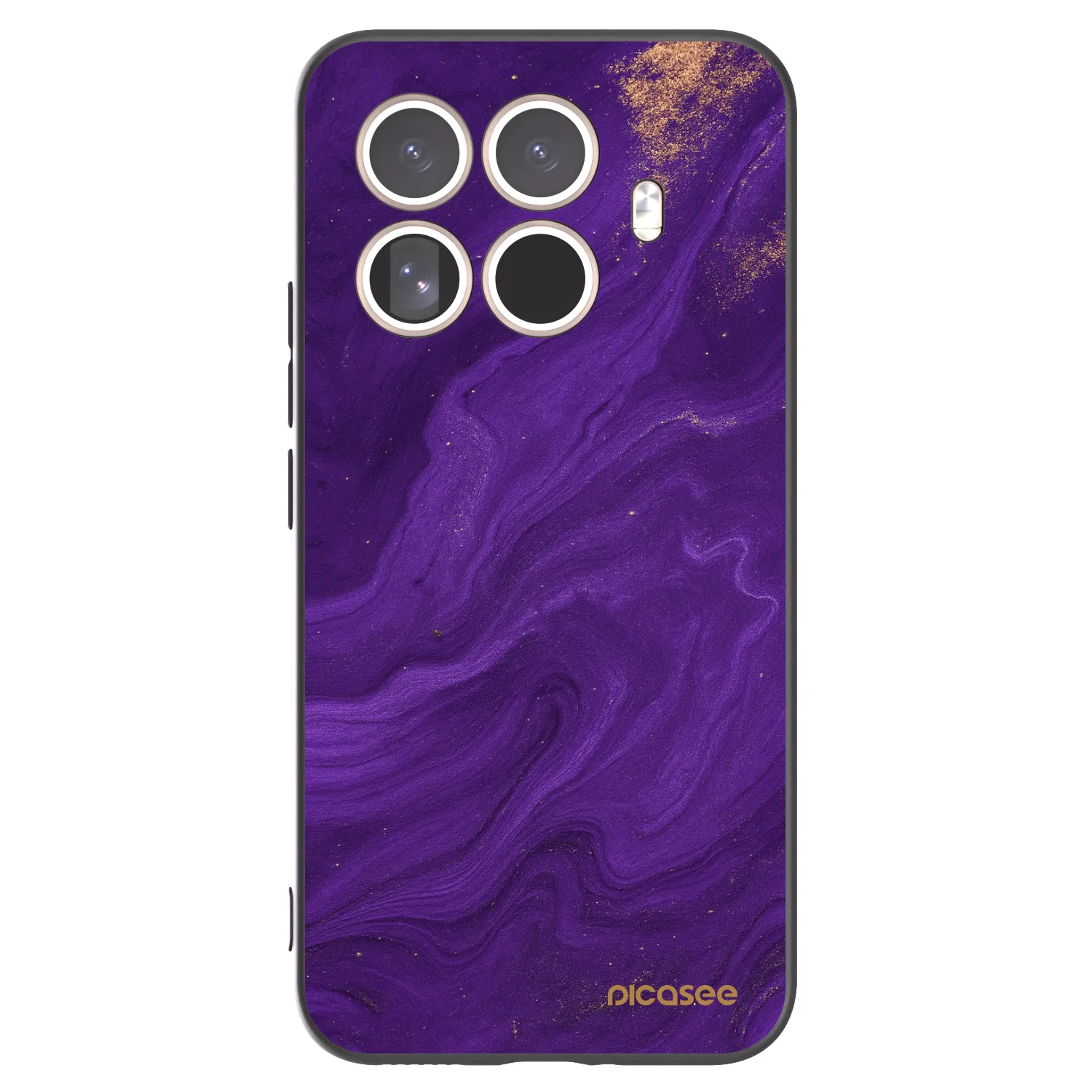 Picasee Μαύρη θήκη σιλικόνης για Xiaomi 15T Pro - Purple
