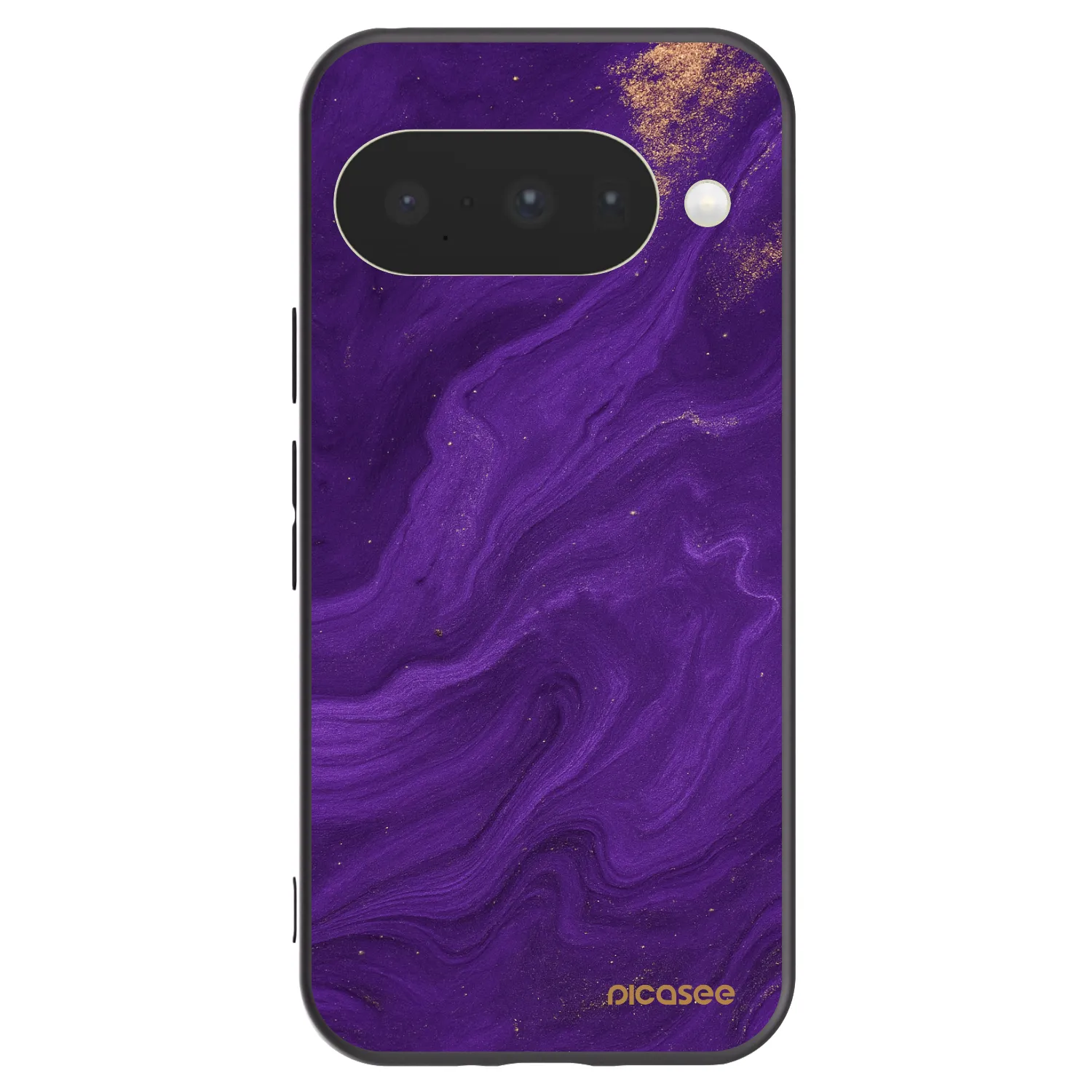 Picasee Μαύρη θήκη σιλικόνης για Google Pixel 10 - Purple