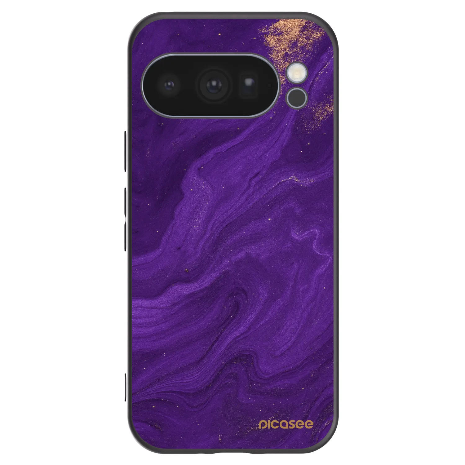 Picasee Μαύρη θήκη σιλικόνης για Google Pixel 10 Pro - Purple