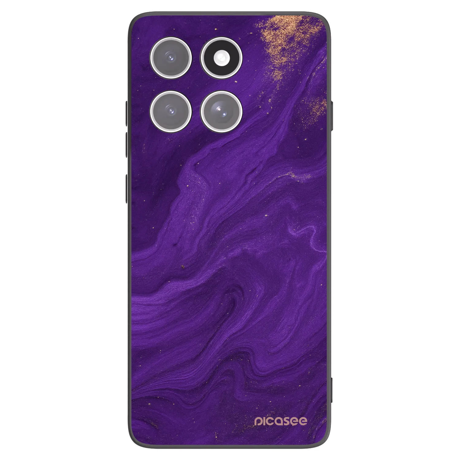 Picasee Μαύρη θήκη σιλικόνης για Motorola Edge 60 Fusion - Purple