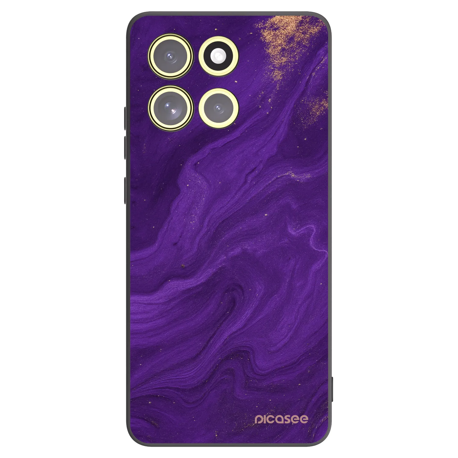 Picasee Μαύρη θήκη σιλικόνης για Motorola Moto G86 Power 5G - Purple