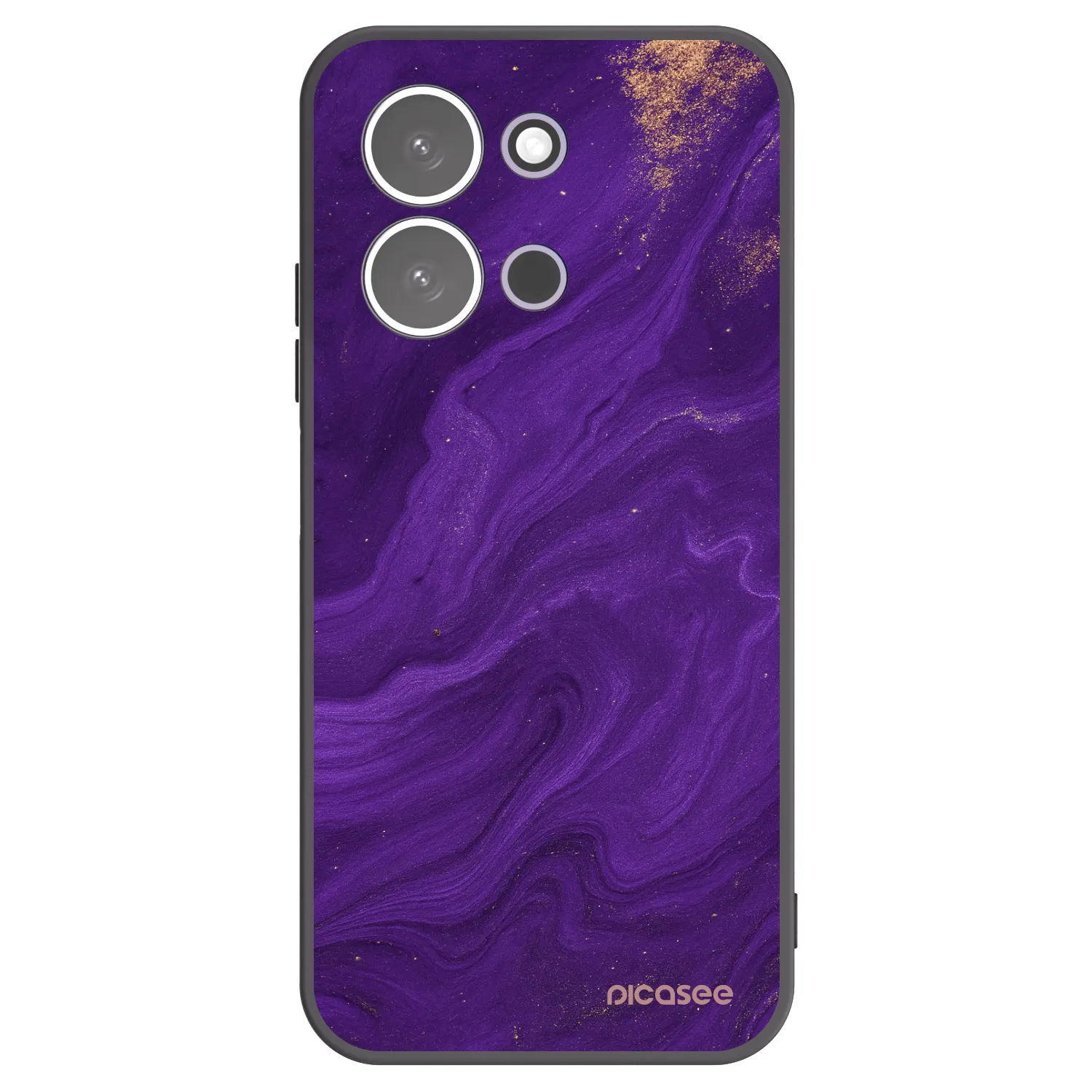 Picasee Μαύρη θήκη σιλικόνης για Xiaomi Redmi 15C 5G - Purple