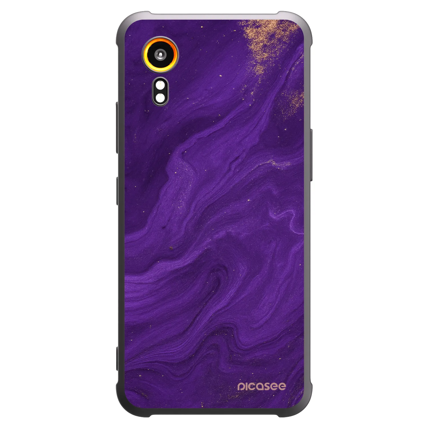 Picasee Μαύρη θήκη σιλικόνης για Samsung Galaxy Xcover 7 - Purple