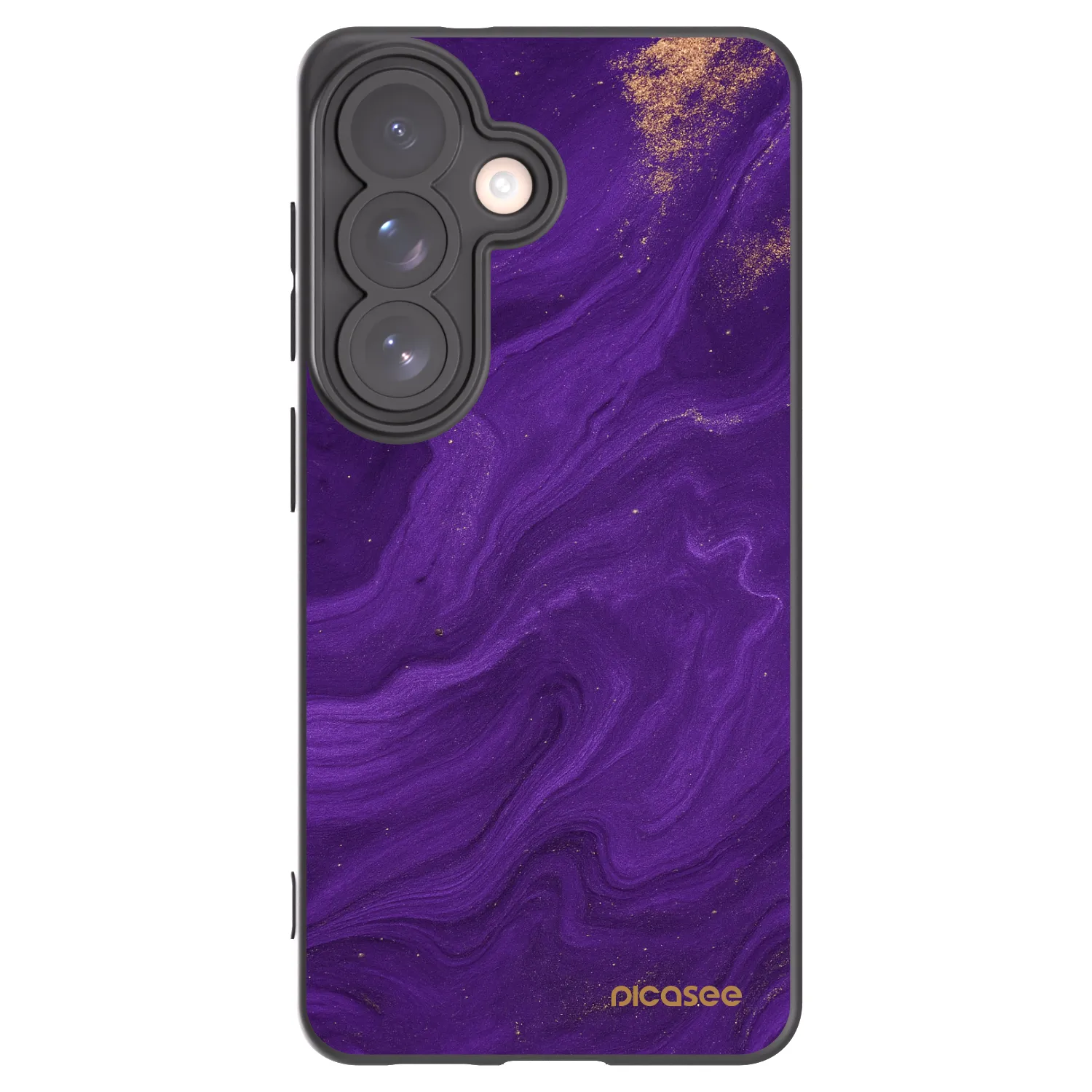 Picasee Μαύρη θήκη σιλικόνης για Samsung Galaxy S26 - Purple