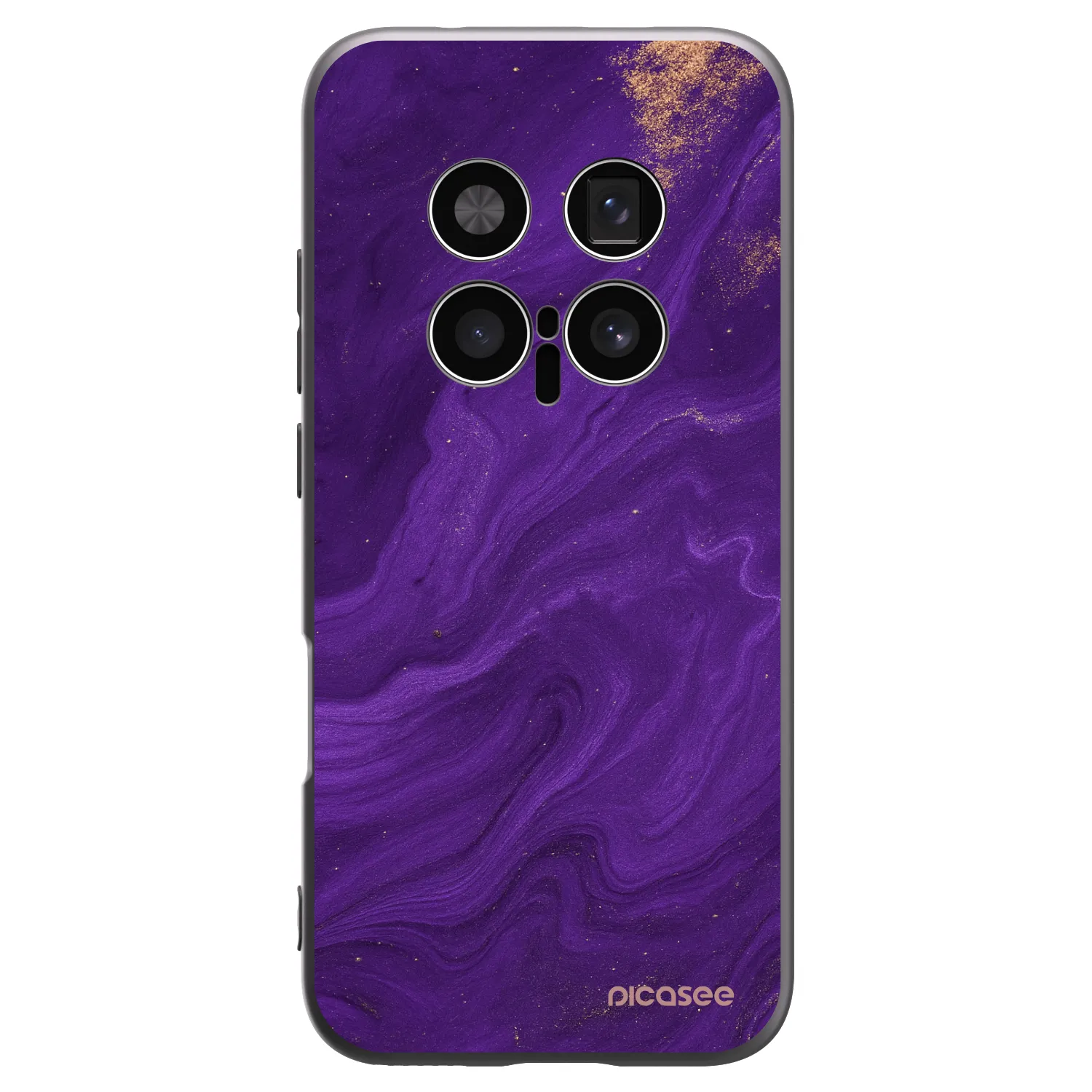Picasee Μαύρη θήκη σιλικόνης για Honor Magic8 Pro 5G - Purple