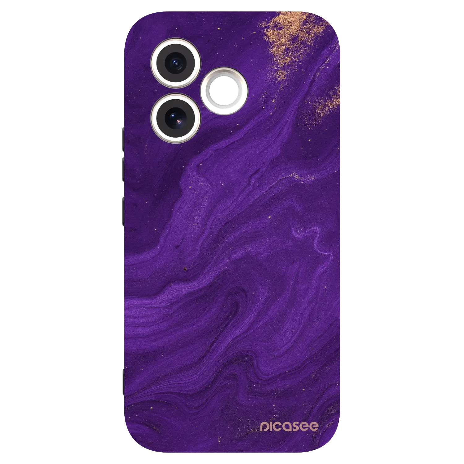 Picasee Μαύρη θήκη σιλικόνης για Honor 600 Lite - Purple