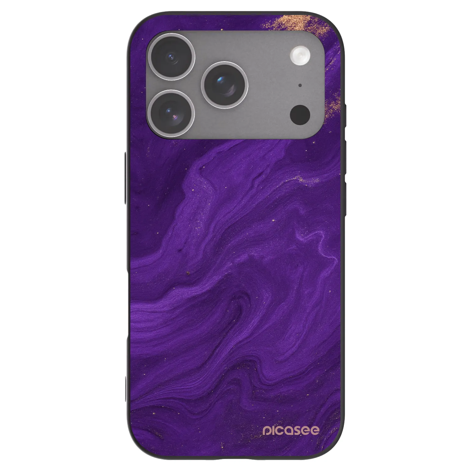 Picasee Μαύρη θήκη σιλικόνης για Apple iPhone 18 Pro - Purple