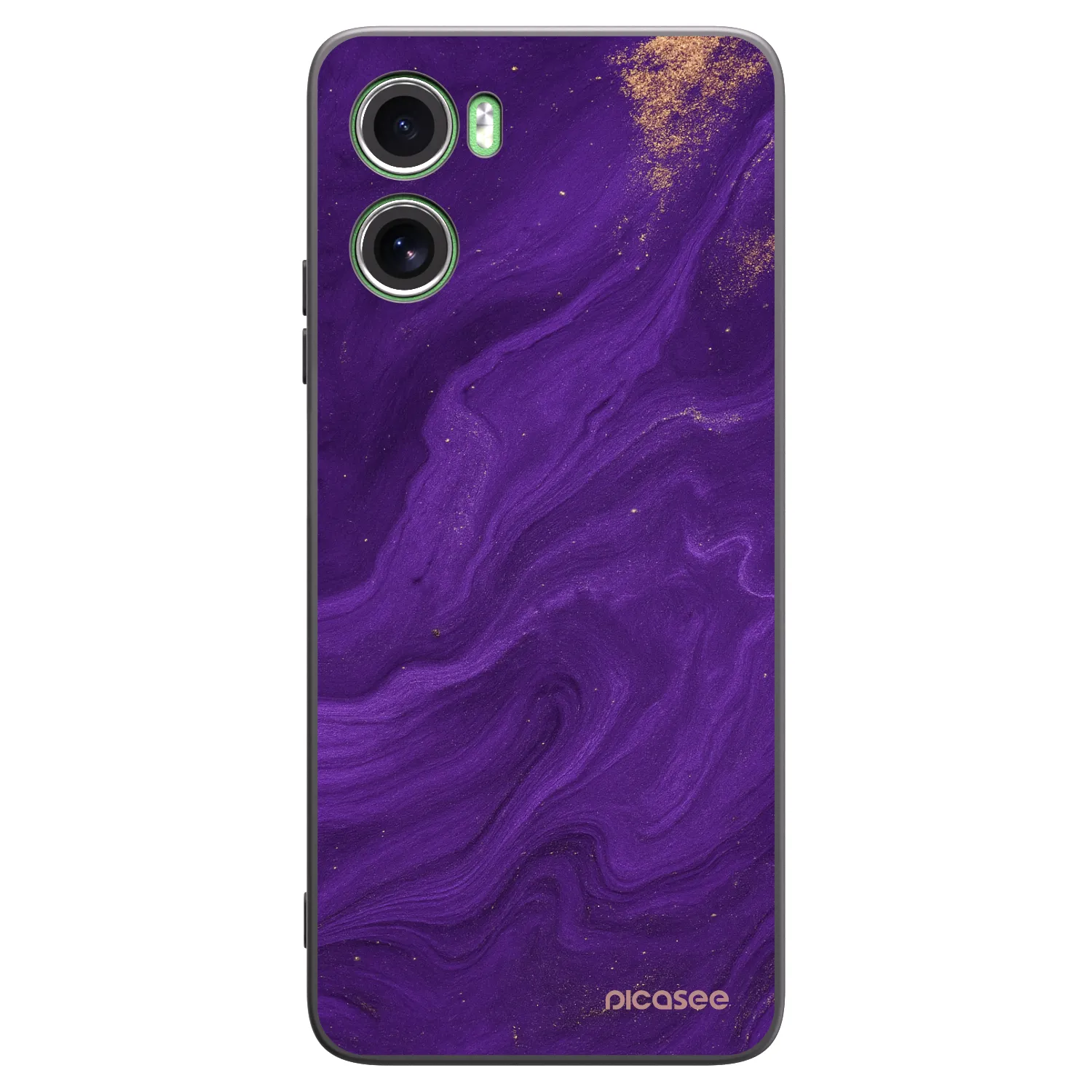 Picasee Μαύρη θήκη σιλικόνης για Motorola Moto G06 - Purple
