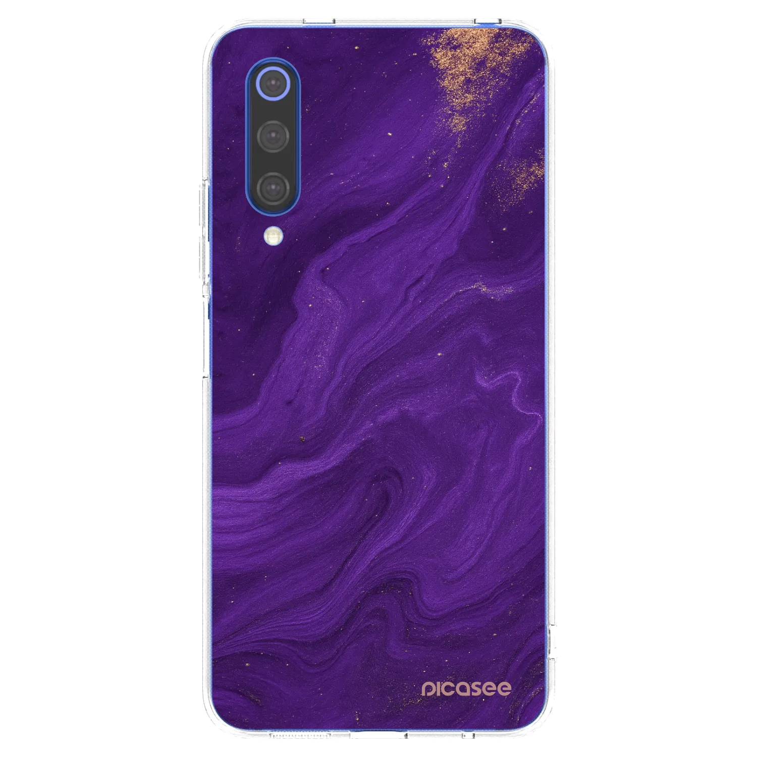 Picasee διαφανής θήκη σιλικόνης Xiaomi Mi 9 SE - Purple