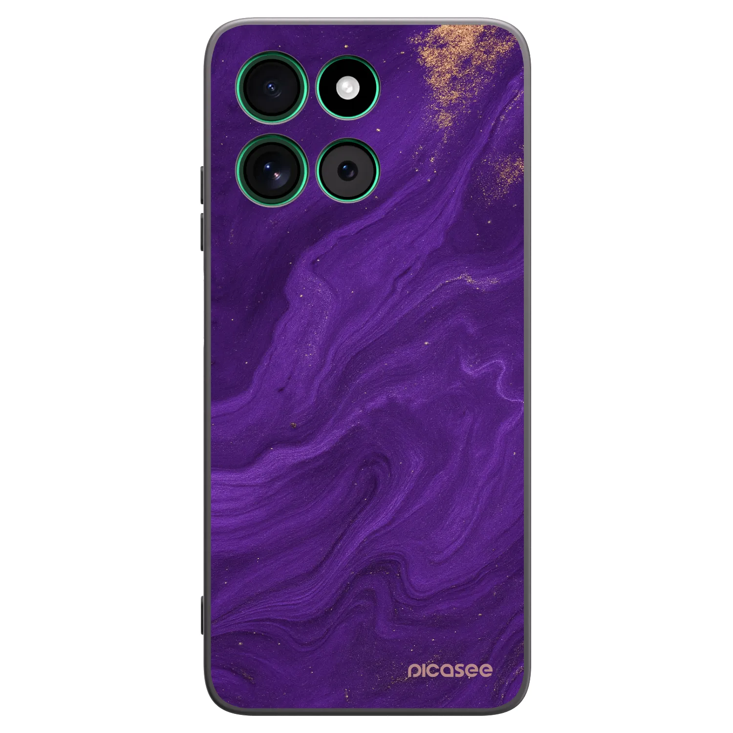 Picasee Μαύρη θήκη σιλικόνης για Motorola Moto G57 Power - Purple
