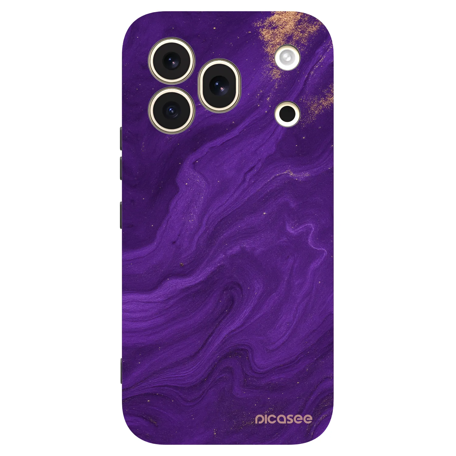 Picasee Μαύρη θήκη σιλικόνης για Honor 600 Pro - Purple